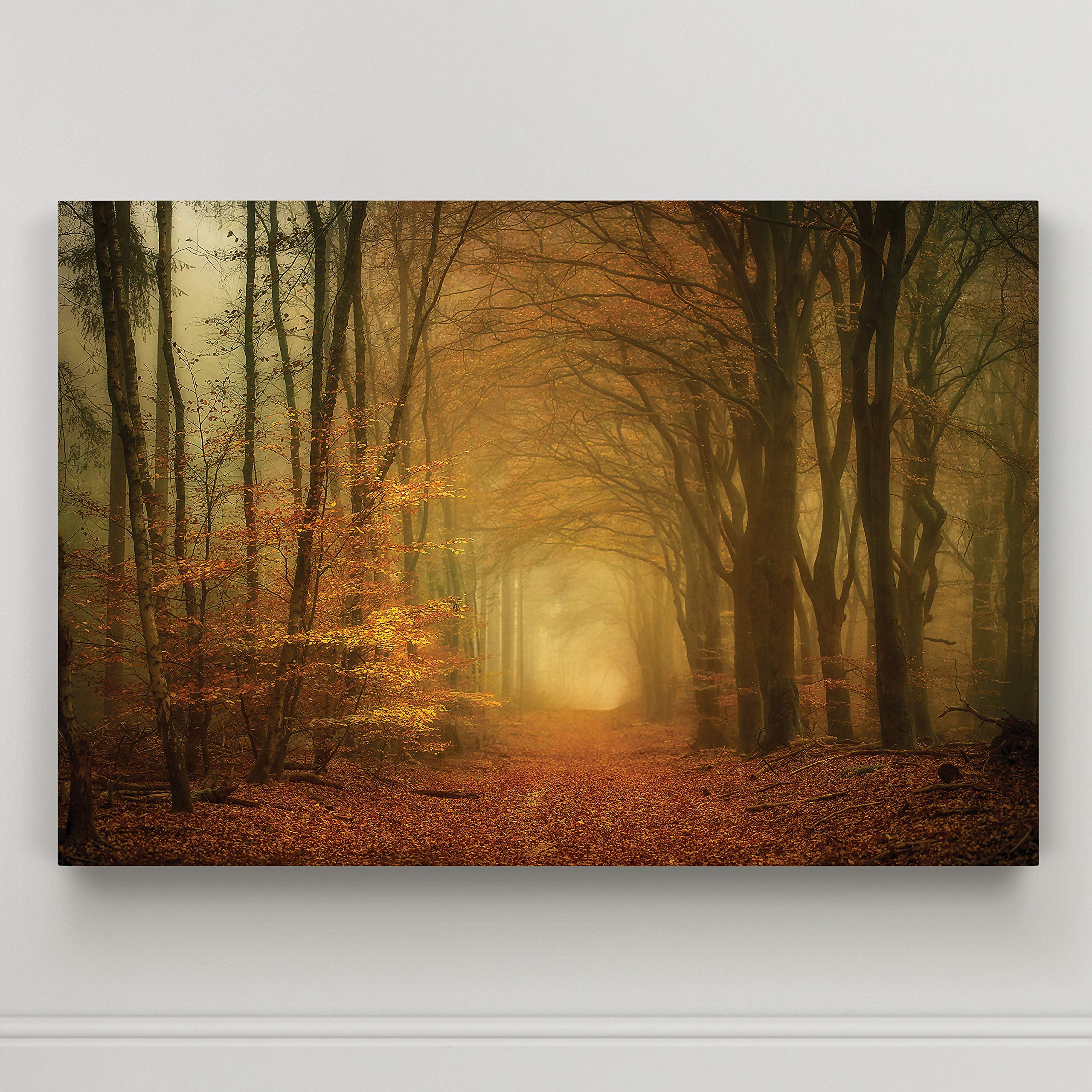 Early Light Landscape Canvas Wall Art Print - 32x48 Inch Ready to Hang Photographic Picture for Home & Office Decor | Nature Scenery Living Room Bedroom Wall Decorations