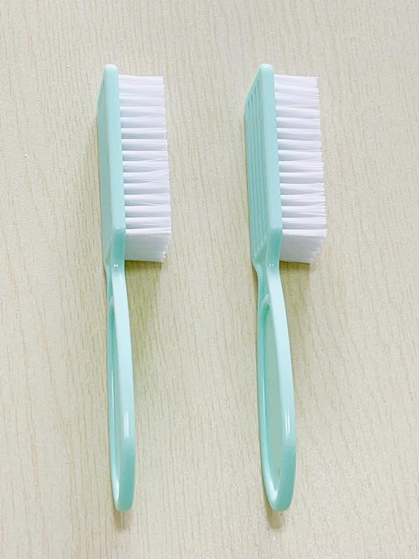 12Pcs Nail Brush Set for Cleaning Fingernails & Toenails - Ergonomic Handle Grip Nail Dust Brush for Manicure Pedicure - Professional Salon & Home Nail Care Tools for Women & Men (Green) - Perfect for Nail Salons, Home Spa Days & DIY Nail Care