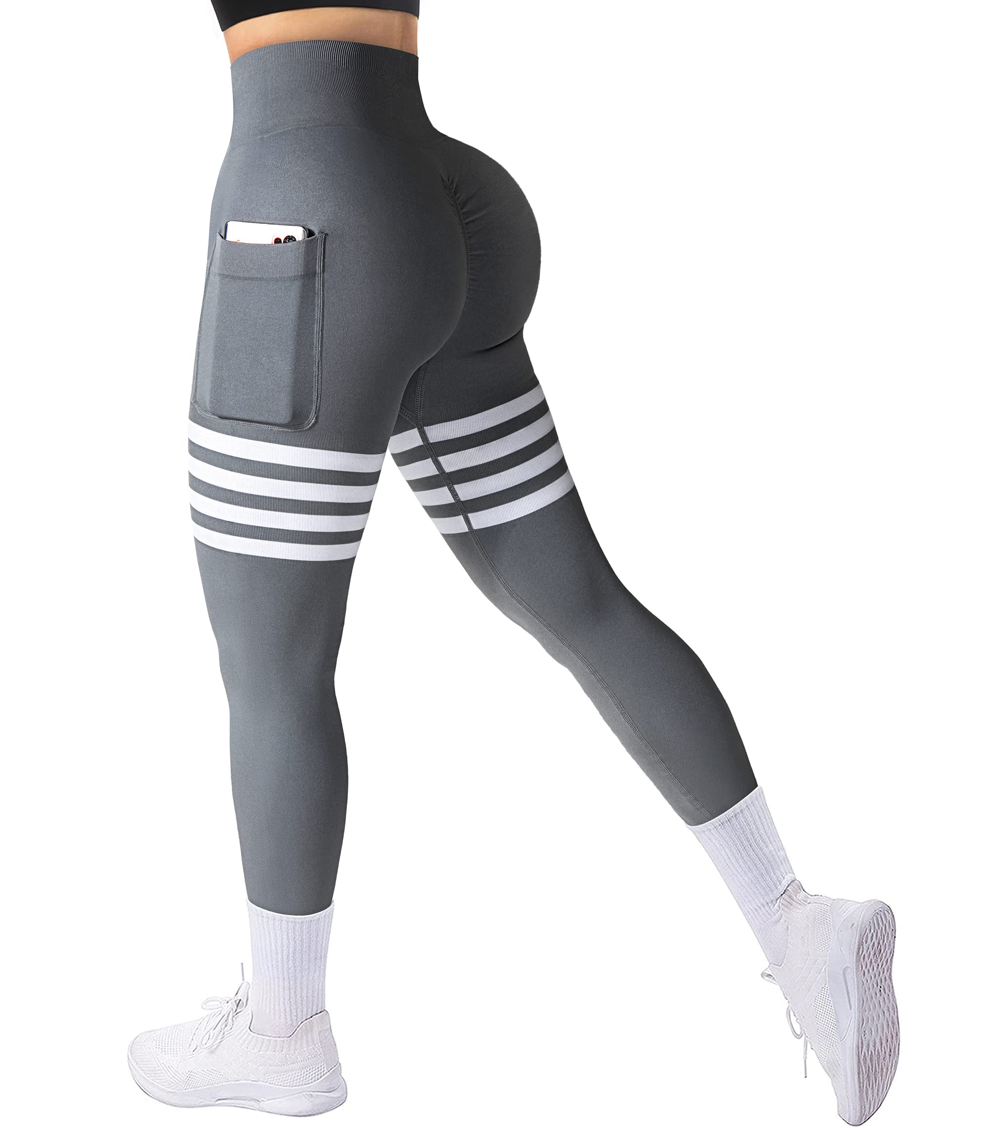 AGROSTE Women's Seamless Scrunch Butt Lifting Yoga Pants - High Waisted Workout Leggings for Gym, Running & Fitness | Perfect for Yoga, Pilates & Lounge Wear