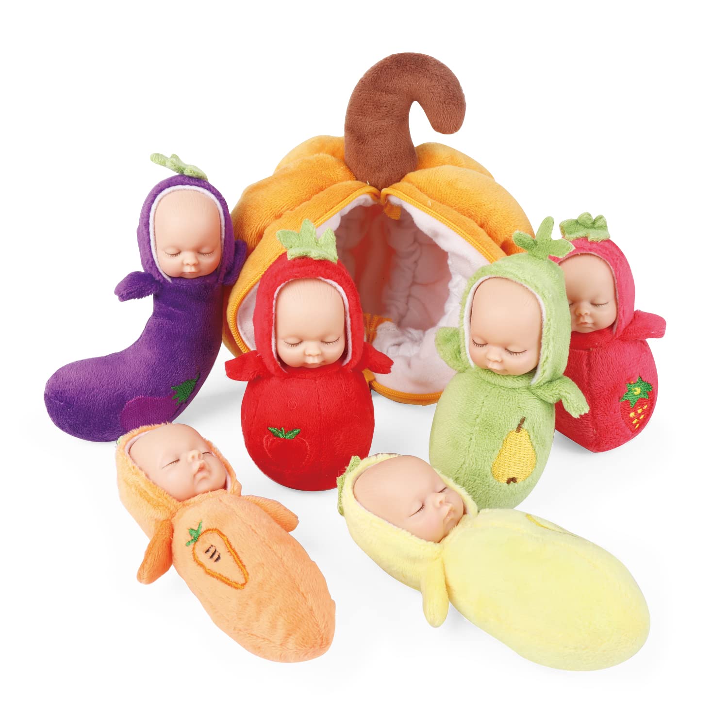 4 Inch Mini Baby Dolls Playset - 6 Soft Realistic Baby Dolls with Storage Bag for Toddlers | Perfect for Pretend Play, Daycare, and Gift Giving