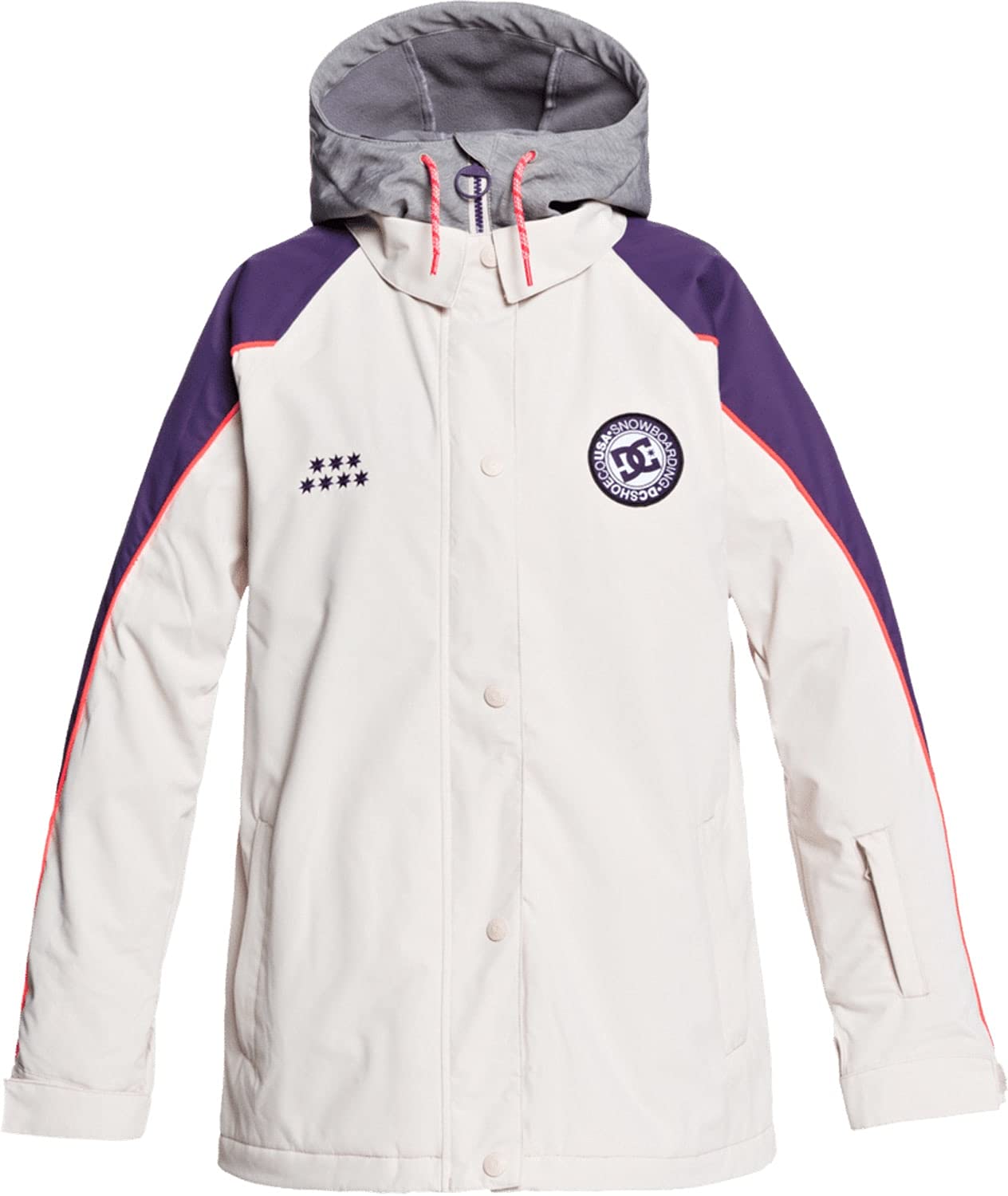 DC DCSC Women's Lightweight Waterproof Jacket - Windproof Outdoor Coat for Hiking, Running & Travel