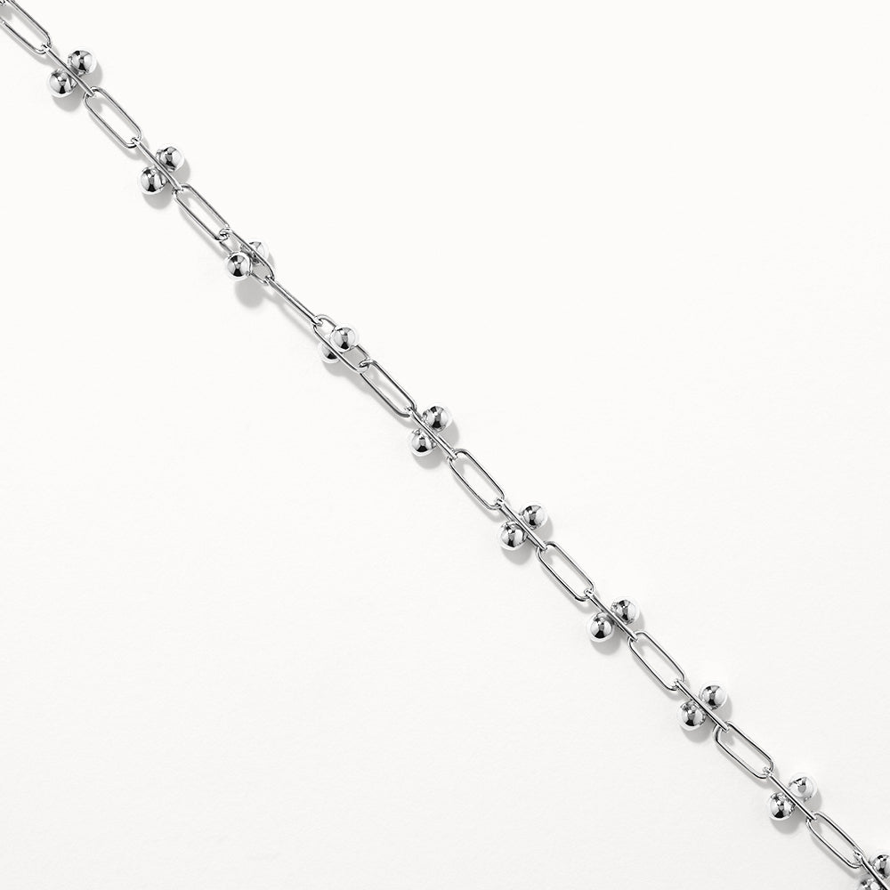 Elegant Silver Paperclip Chain Necklace - Dainty Layered Jewelry for Women, Perfect for Everyday Wear & Gift Giving