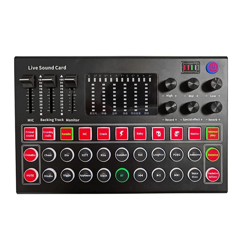 XWWDP M9 USB Audio Interface - Professional External Sound Card with Multiple Effects for Live Voice Mixing & Recording | Perfect for Podcasting, Streaming, and Home Studio Use