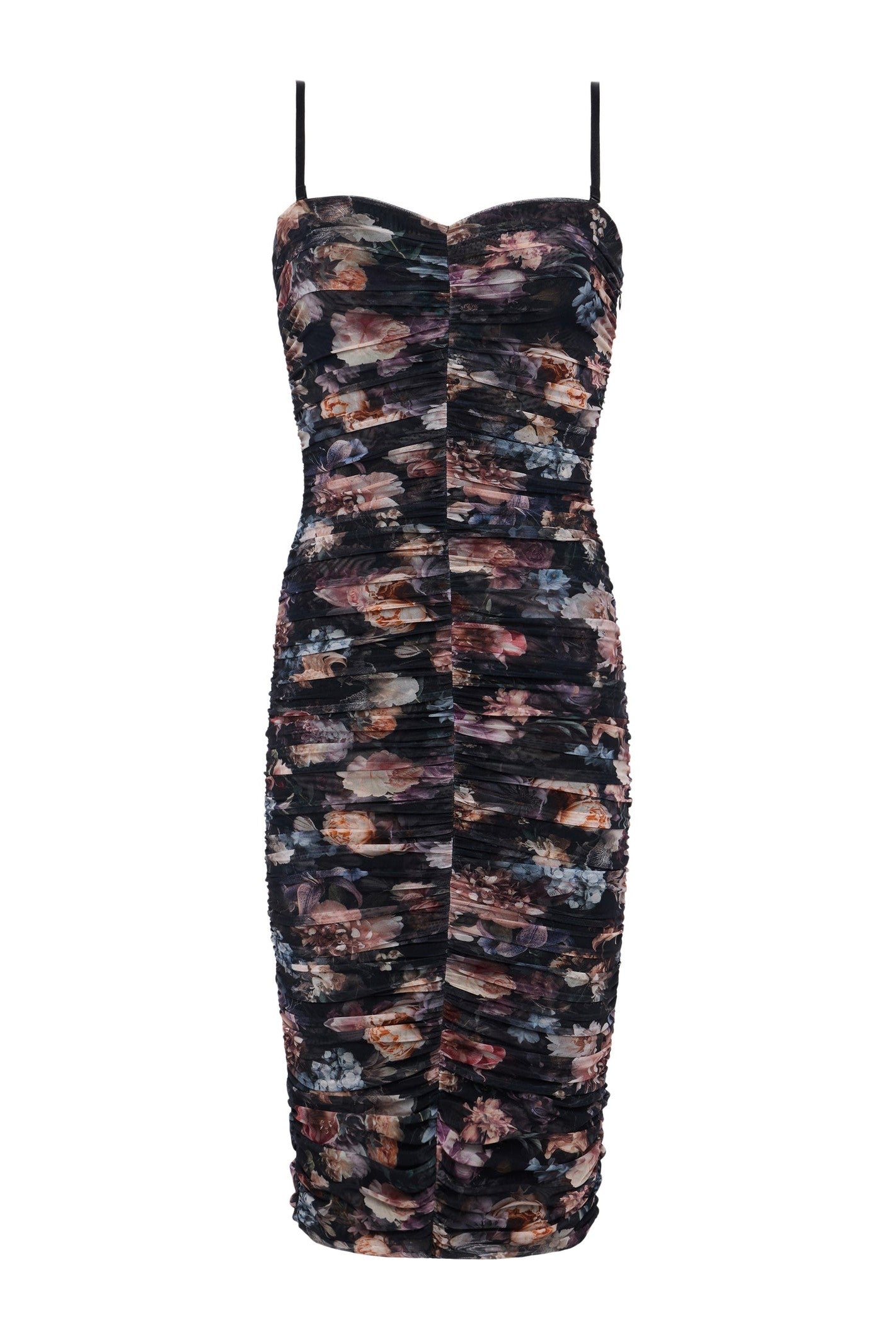 L'Agence Caprice Midi Dress - Women's Floral Summer Dress with Ruffles, Perfect for Beach Vacations, Weddings & Date Nights
