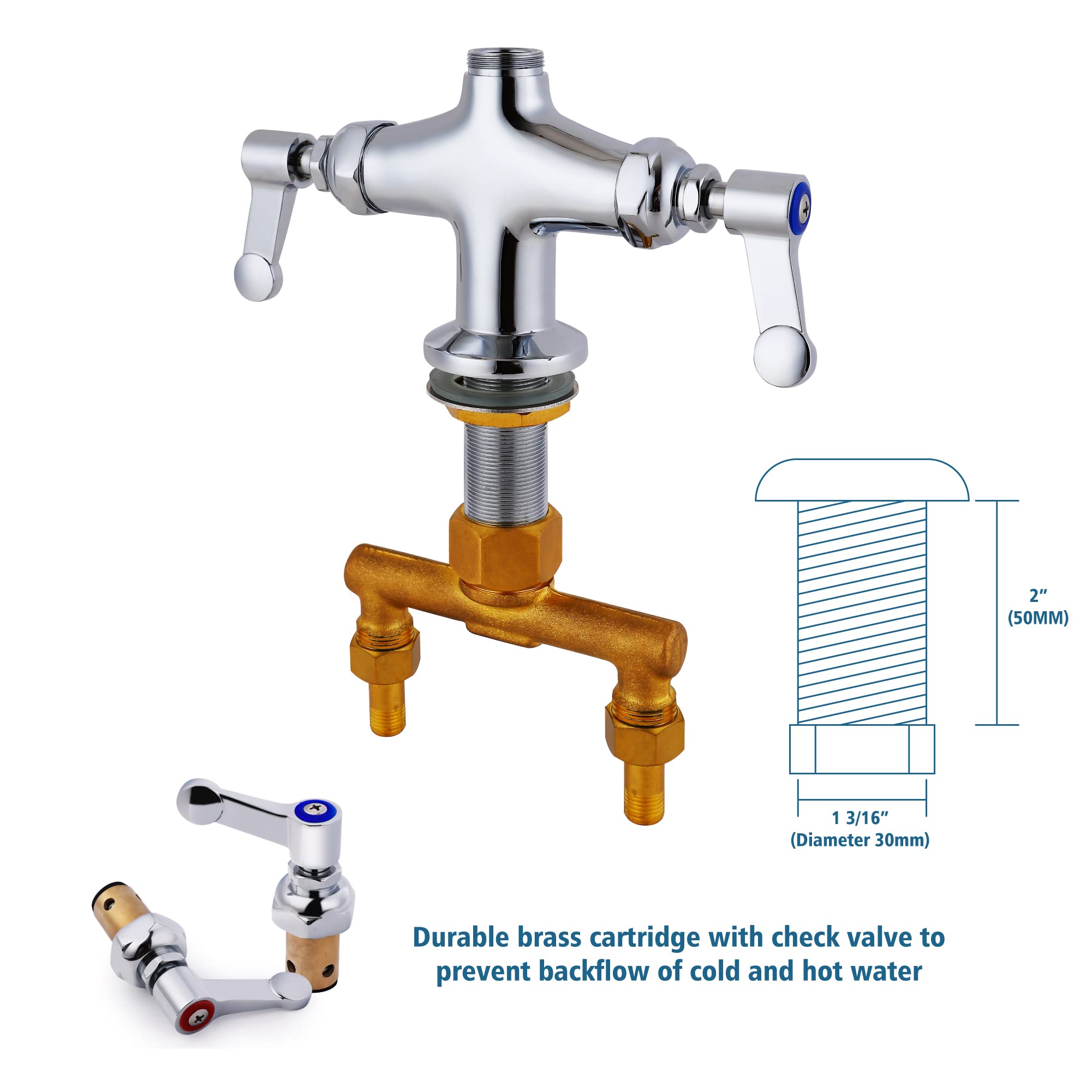 Commercial Faucet with Sprayer - 40