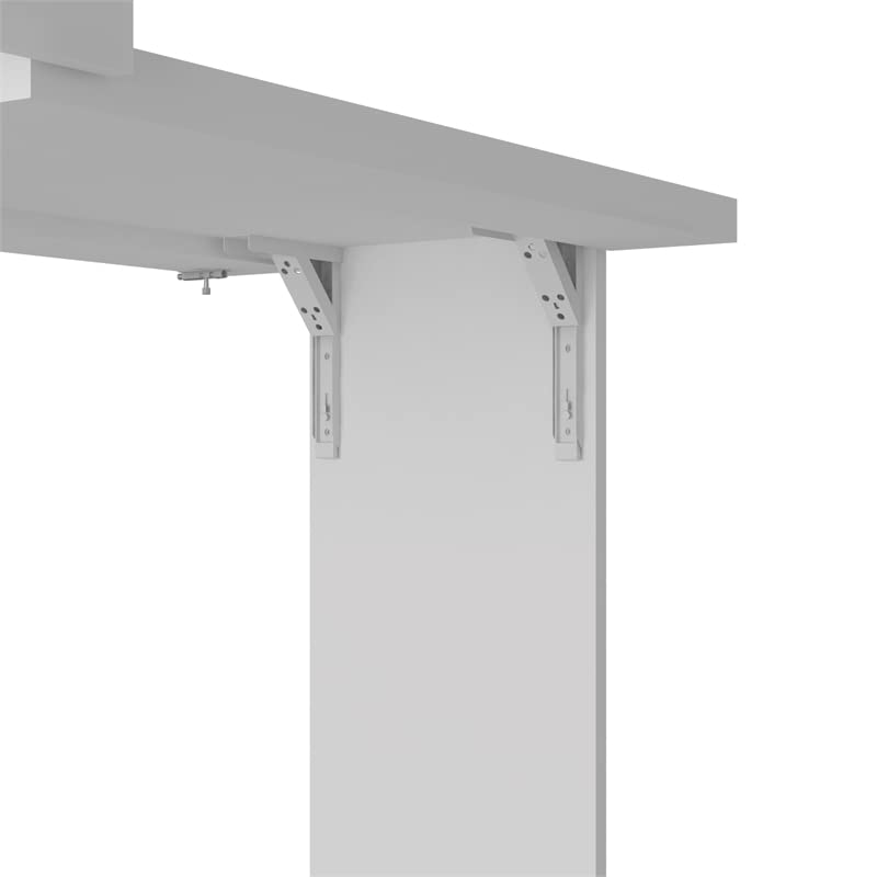 Tuhome White Foldable Wall Desk - Space-Saving for Small Rooms