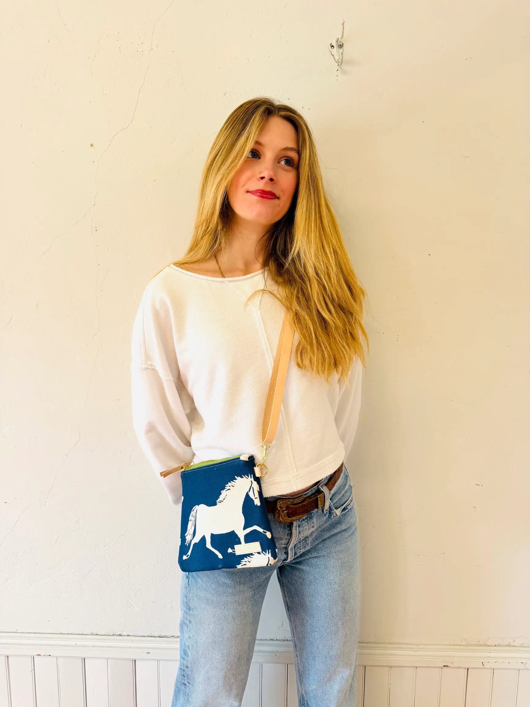 Erin Flett Judy Crossbody Bag - Stylish Leather Purse for Women, Compact Shoulder Bag with Adjustable Strap, Perfect for Work, Travel & Everyday Use