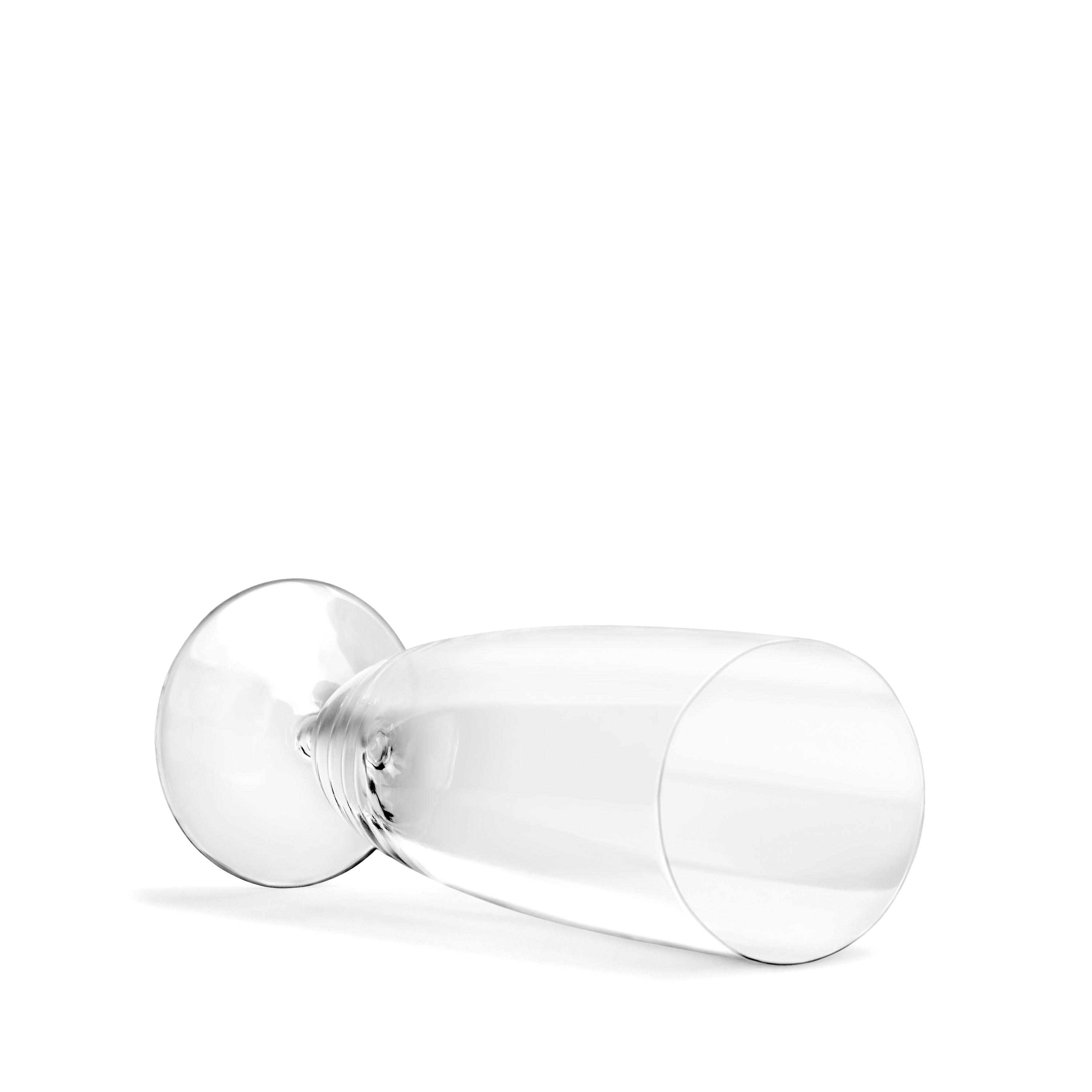 Elegant Iris Champagne Flutes Set of 2 - Premium Crystal Glassware for Weddings, Anniversaries & Romantic Celebrations