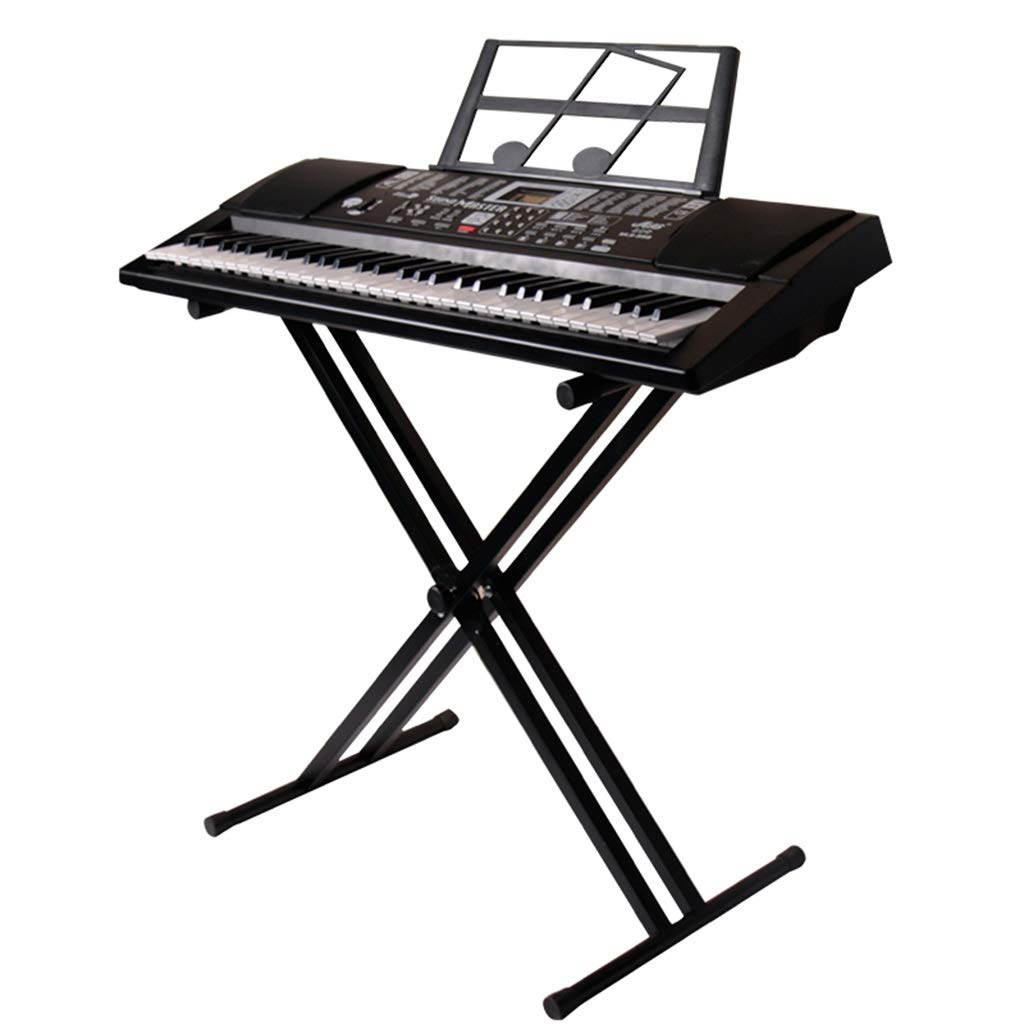 Universal 61-Key & 88-Key Keyboard Stand - Adjustable Piano Stand for Synthesizer, Electric Piano, Portable & Sturdy Music Stand (Black, 98cm Height) - Perfect for Home Studio, Live Performances & Band Practice