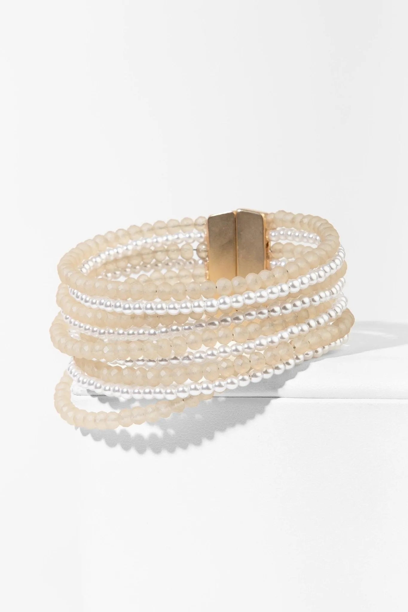 Victoria Multi Strand Pearl Bracelet - Elegant & Timeless Jewelry for Women | Perfect for Weddings, Parties & Special Occasions