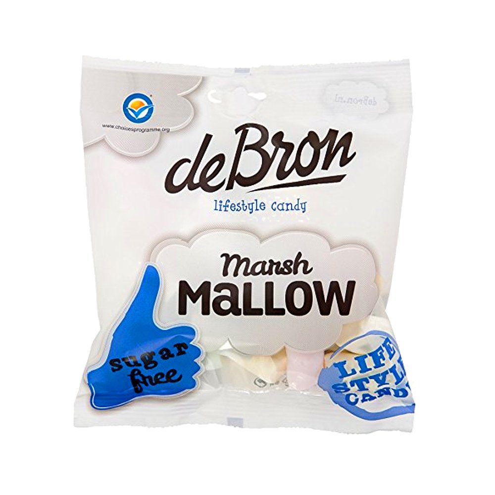 Sugar-Free deBron Marshmallows 75g - Keto, Vegan & Gluten-Free - Perfect for Hot Chocolate, Baking & Low-Carb Snacks