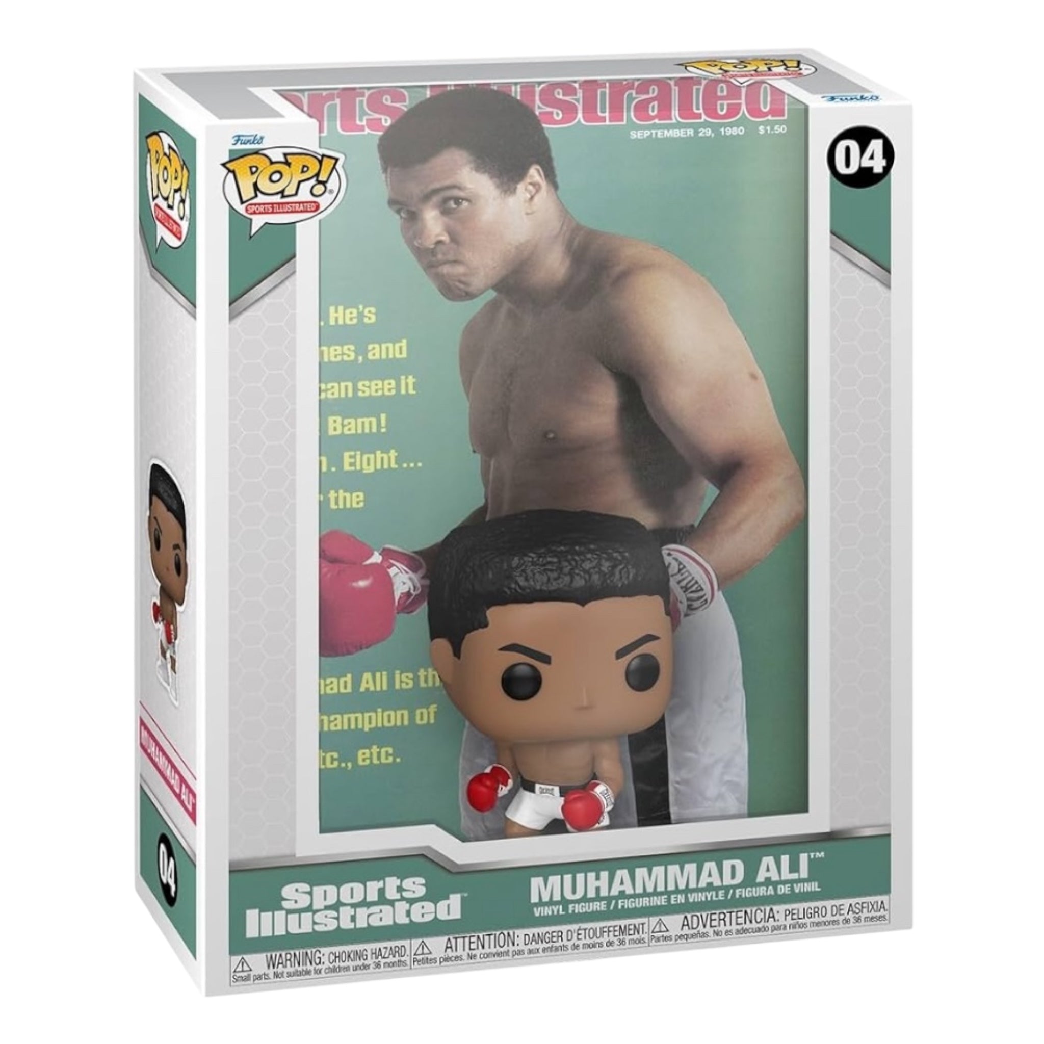 Muhammad Ali Pop Sports Illustrated Cover - Vintage Boxing Memorabilia for Collectors | Perfect for Man Cave, Sports Bar, and Gift for Boxing Fans