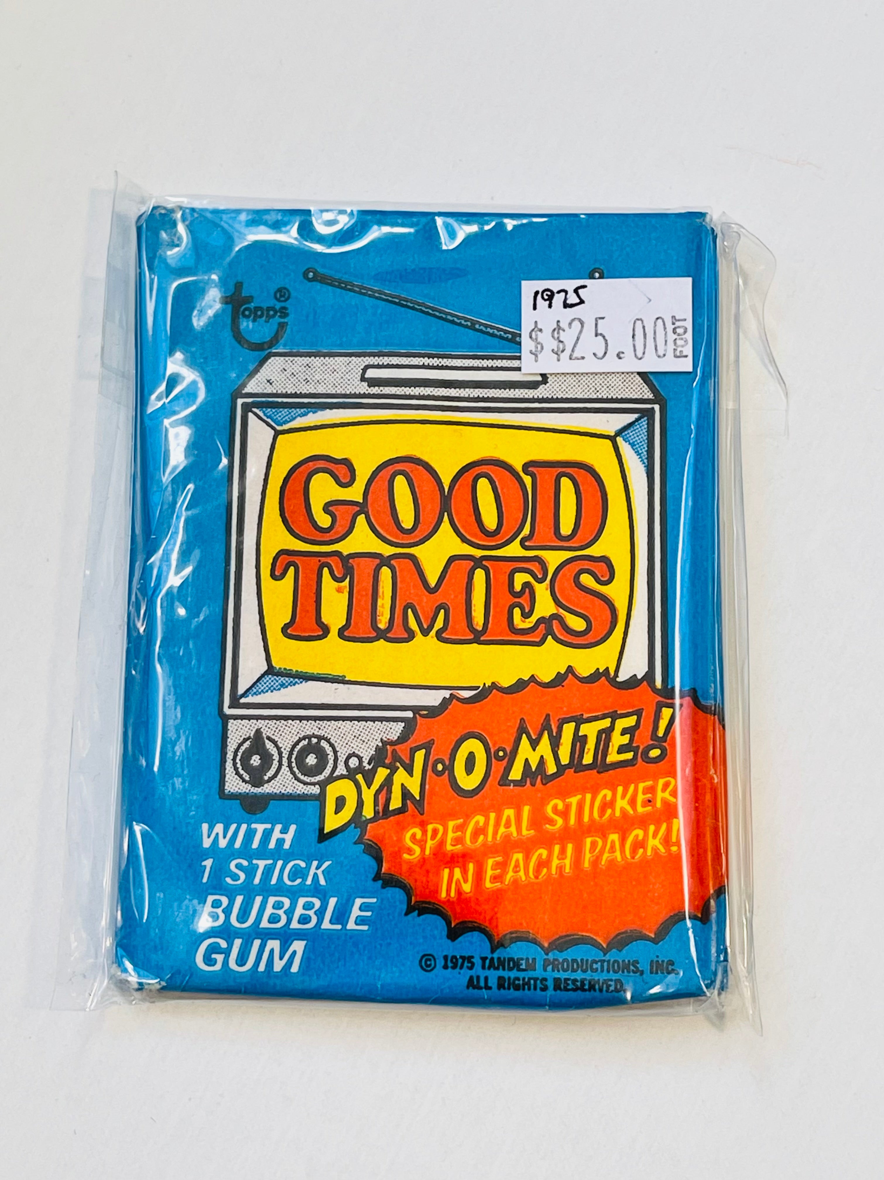 Vintage 1975 Goodtimes TV Show Trading Cards - Sealed Pack | Collectible Memorabilia for Fans & Nostalgic Gift Idea