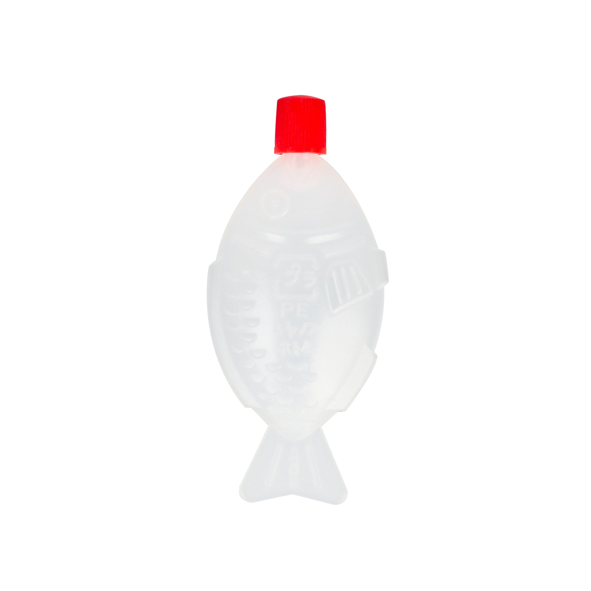 Bento Tek 8mL Clear Plastic Soy Sauce Bottles with Red Caps - 100 Pack (3