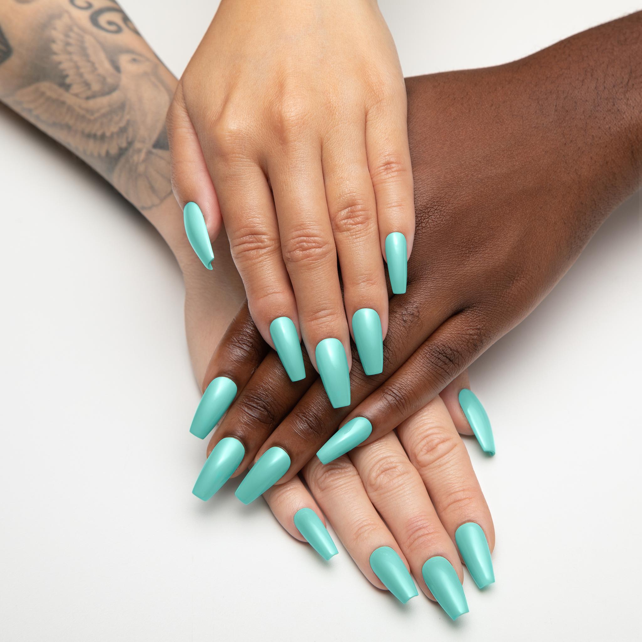 Apres Gel X Nail Polish - Aquamarine Cadet Blue | Long-Lasting Soak Off Gel Manicure for Salon & Home Use | Perfect for Summer Nails, Bridal Parties & Special Occasions