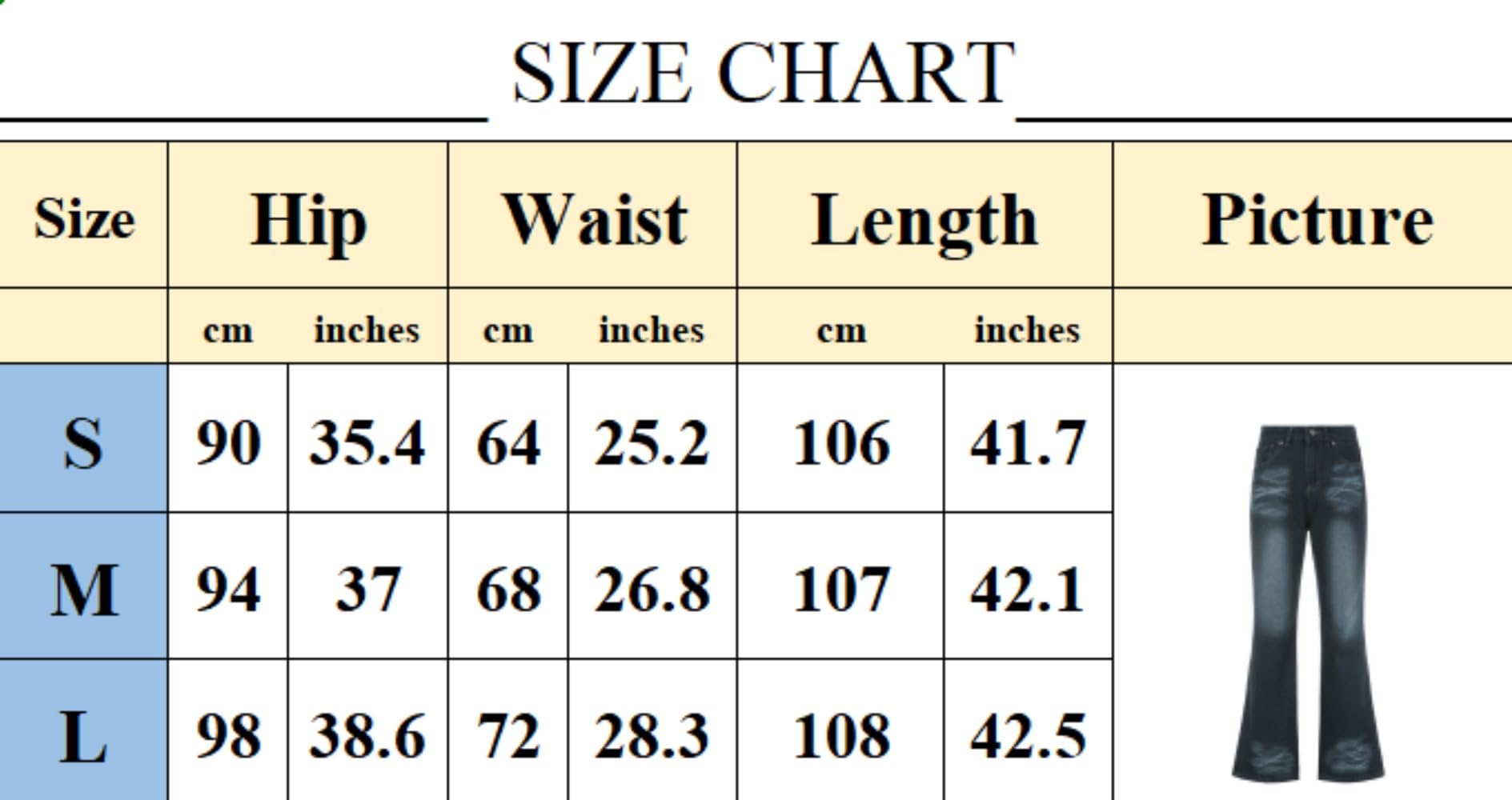 OCUH Women's High Waisted Vintage Bell Bottom Jeans - Y2K Grunge Flared Pants for Casual Wear & Retro Fashion Outfits