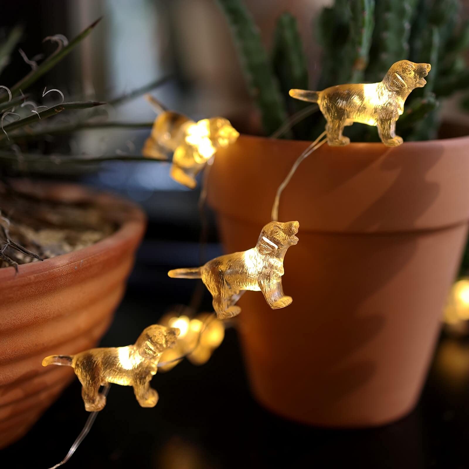Fairy Labrador String Lights - 20LEDs 8ft Battery Operated Dog Shaped Decorative Lights | Perfect Gift for Dog Lovers, Girls Birthday, Christmas & Thanksgiving Decor | Ideal for Bedroom, Garden, Party and Home Decoration