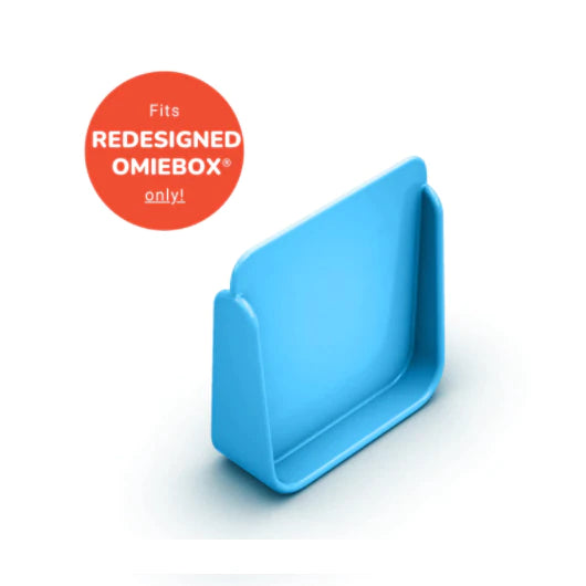 OmieBox Divider V2 - BPA-Free Lunch Box Container with Removable Dividers, Leak-Proof & Durable for Kids & Adults - Perfect for School, Work & Picnics - Blue
