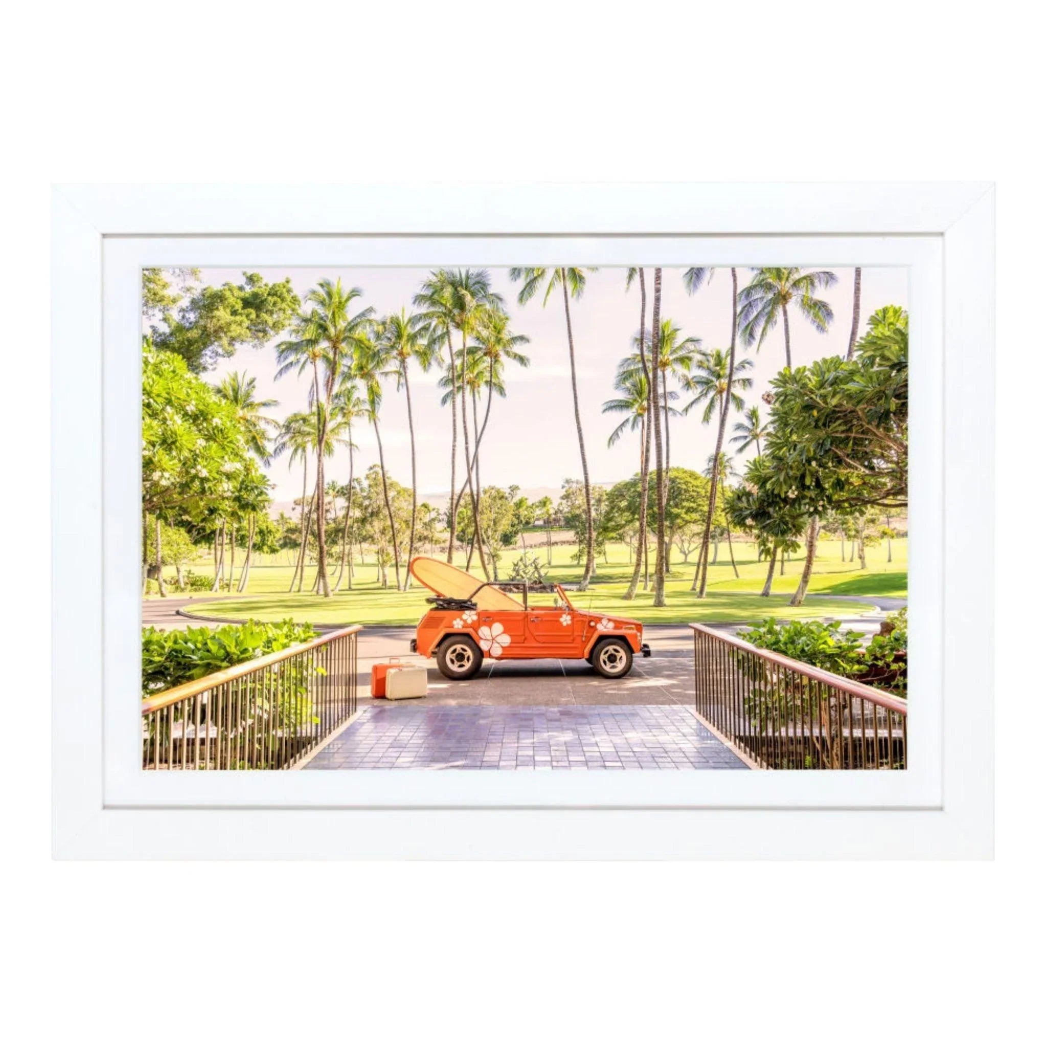 Gray Malin Mauna Kea Mini Framed Print - Stunning Beach Wall Art for Home & Office Decor | Perfect for Living Room, Bedroom or Gift