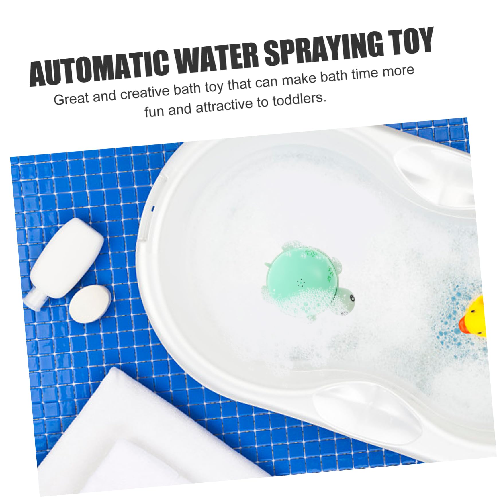 **iFundom 3-Piece Water Spray Turtle Shaped Bath Toys for Kids - Fun Squirt Bath Time Toys for Toddlers & Children - ABS Plastic, Green - Perfect for Bathtub Play & Pool Fun**
