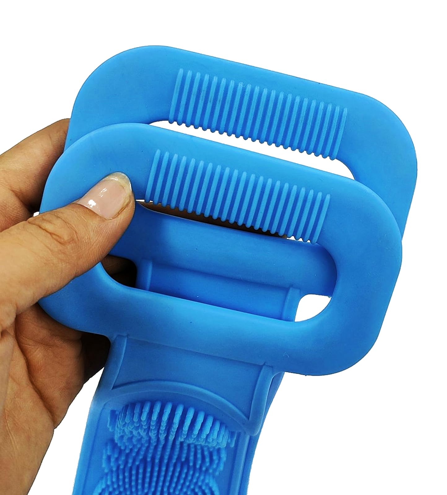 35 Inch Extra Long Silicone Back Scrubber & Body Brush - Exfoliating Shower Brush with Handle for Men & Women - Perfect for Deep Cleansing, Back Exfoliation & Spa-Like Bath Experience