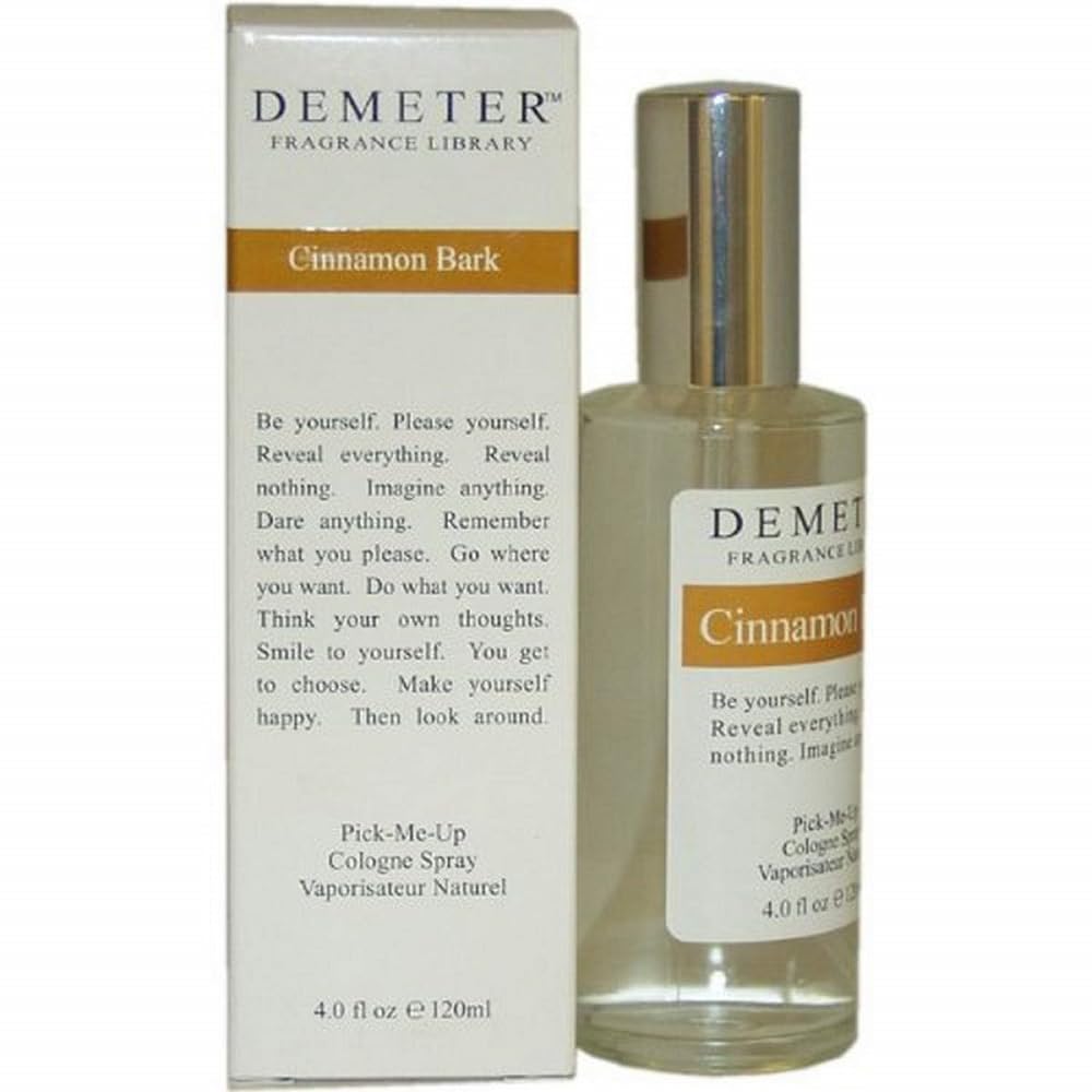 Demeter Cinnamon Bark Perfume for Women - 4 oz Eau de Cologne Spray - Warm Spicy Fragrance for Date Night & Winter Evenings