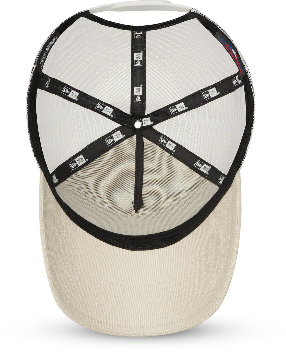 New York Yankees New Era League Essential A-Frame Stone Trucker Cap - Stylish Baseball Hat for Fans, Sports Events & Casual Wear