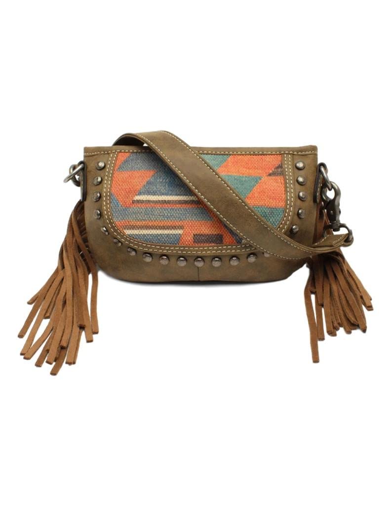 M&F Western Ladies Jenni Crossbody Belt Bag - Stylish Leather Purse for Women, Fashionable Waist Pack with Adjustable Strap, Perfect for Travel, Concerts & Outdoor Activities