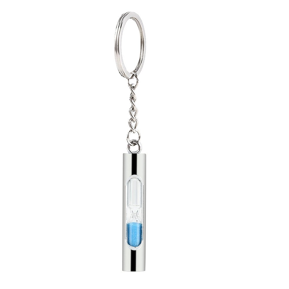 Trinket Hourglass Gift for Couples - Metal Key Keychains, Novelty Key Ring, Chain Keychain Blanks - Perfect for Anniversary, Wedding, or Romantic Keepsakes