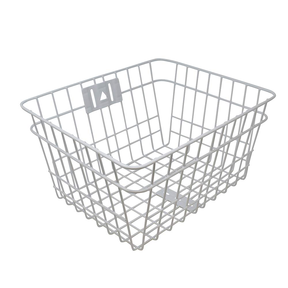 Heavy Duty Square Steel Front Mount Wire Basket for Organizing Tools, Groceries & Supplies - Perfect for Trucks, Garages & Storage Rooms