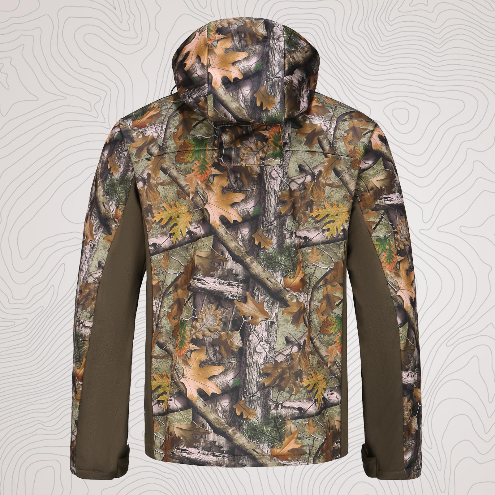 UIIHUNT Men's Fleece-Lined Hunting Jacket & Pants Set - Water Resistant, Silent Camouflage Gear with Safety Strap Compatibility | Ideal for Deer Hunting, Outdoor Adventures & Cold Weather Activities