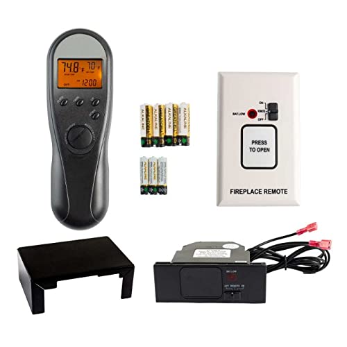 Hearth Products Controls Acumen Timer/Thermostat Fireplace Remote Control (RCK-K) - Wireless Fireplace Thermostat for Home Heating & Gas Fireplace Control - Perfect for Living Room, Bedroom & Winter Comfort