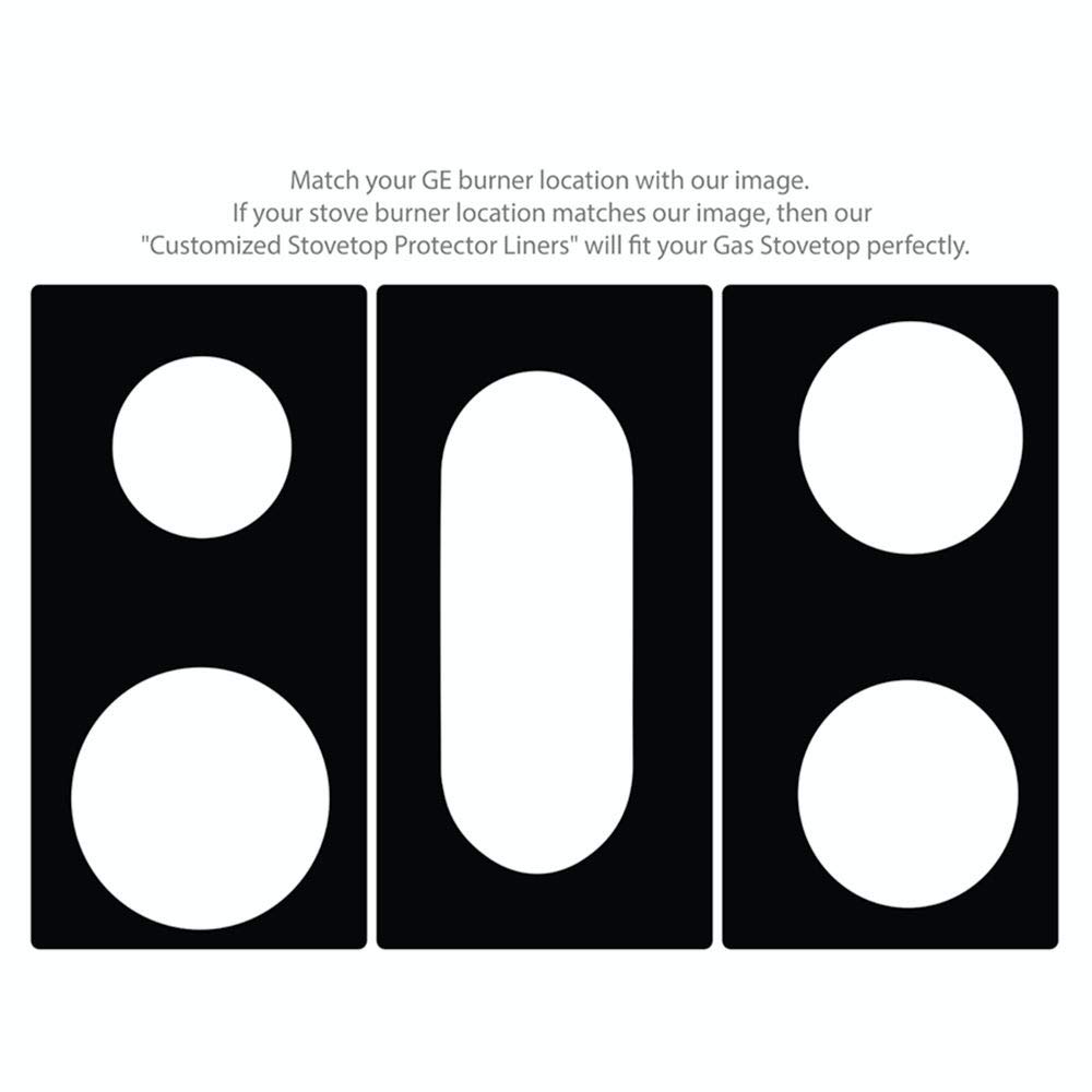 Premium Plus Stove Protectors for GE Gas Range Model JGS760FEL3DS | Custom Cut Stove Liner | Easy to Clean & Durable | Made in USA | Perfect for Kitchen Safety & Countertop Protection