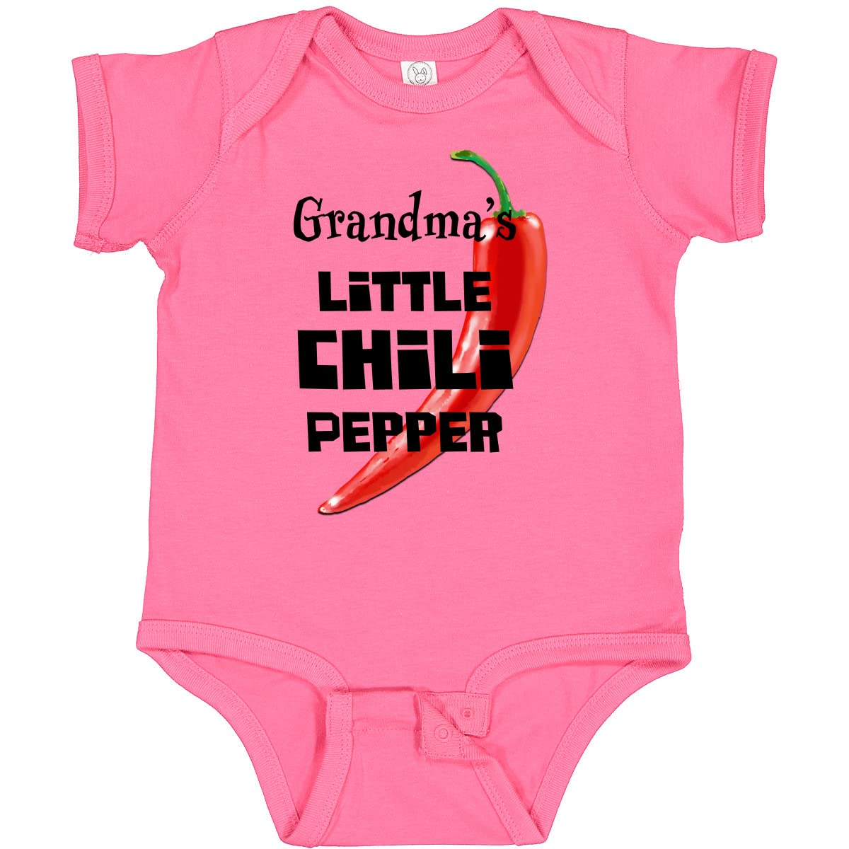 Inktastic Grandma's Little Chili Pepper Baby Bodysuit - Cute Infant Onesie for Boys & Girls - Perfect for Family Photos, Holidays & Everyday Wear