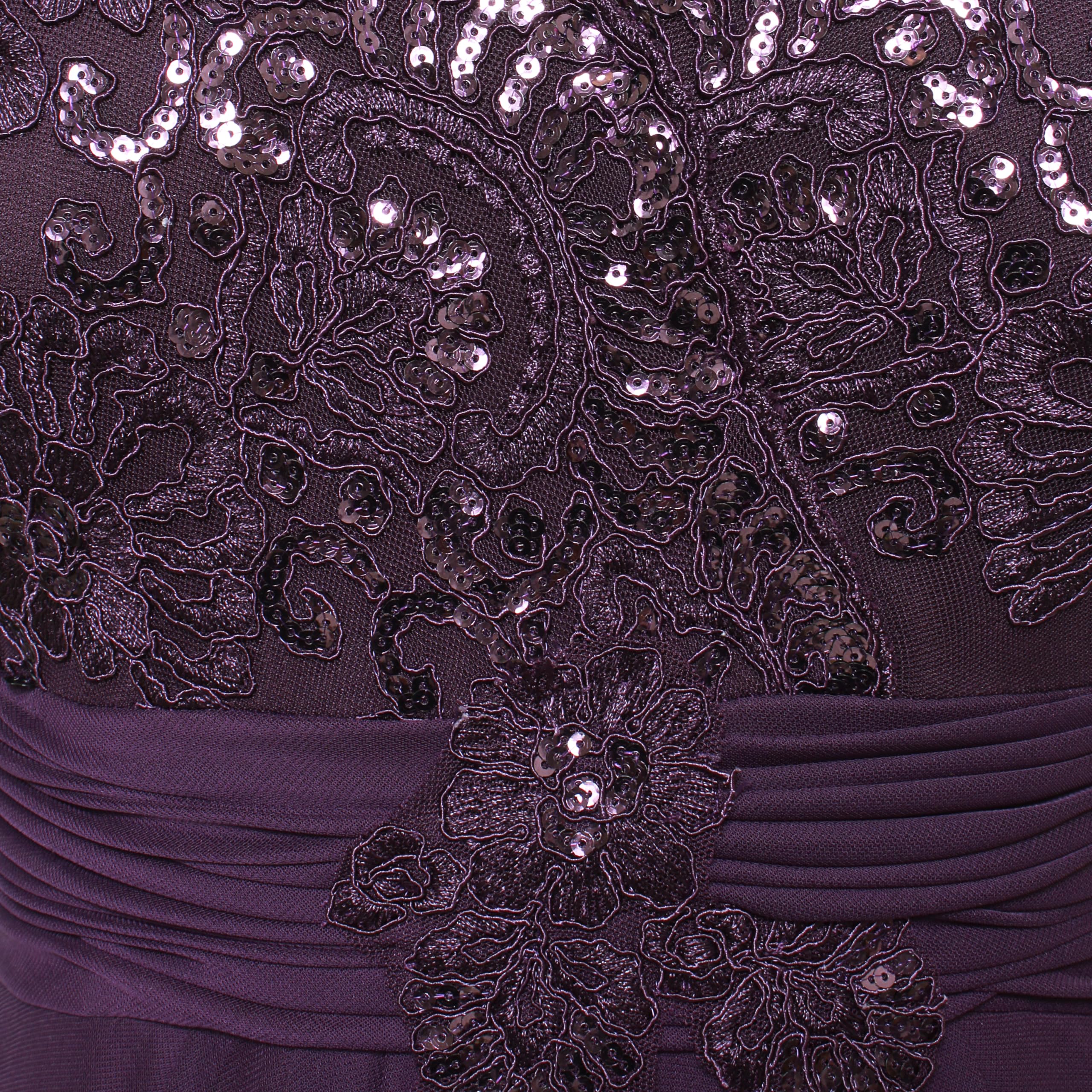 Alex Evenings Women's Stretch Sequin Empire Waist Formal Gown - Elegant Long Evening Dress for Prom, Wedding & Black Tie Events (Petite/Regular Sizes) - Perfect for Bridesmaid, Cocktail Party & Special Occasions