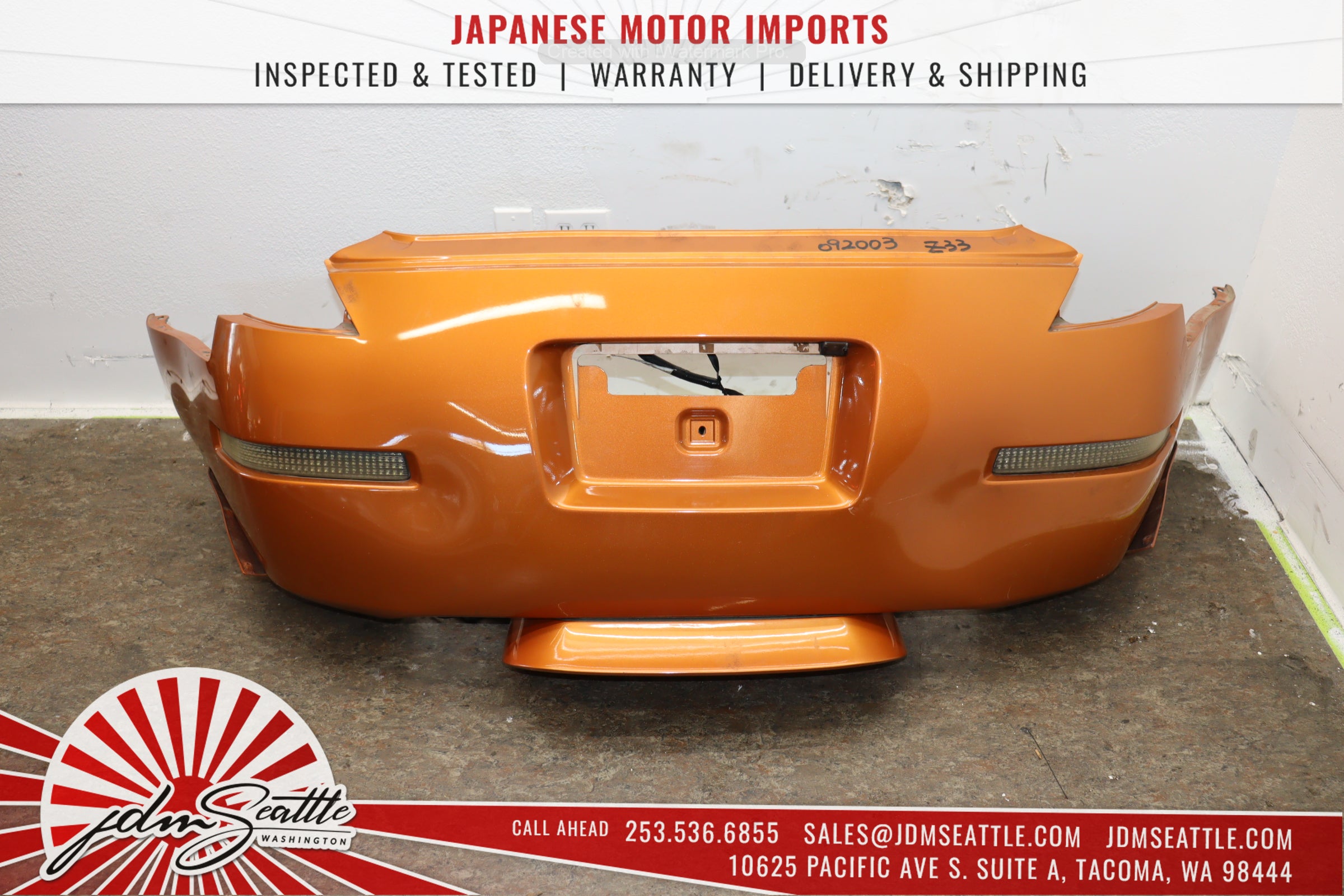 JDM 03-05 Nissan 350Z/Z33 Orange Complete Front End Conversion Body Kit - Upgrade Your Ride for Street Racing & Car Shows