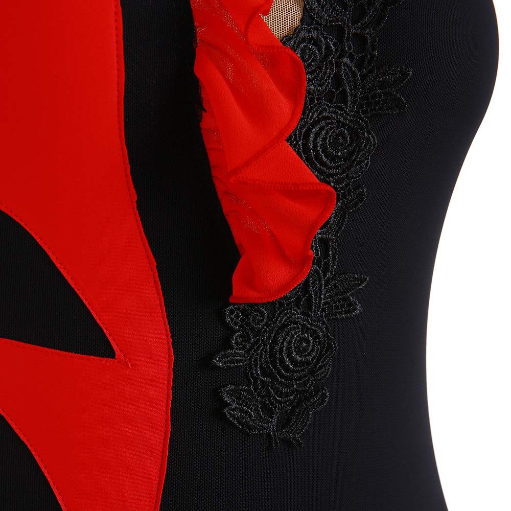 Women's Figure Skating Dress - Sleeveless Ice Skating Costume for Girls & Adults | Perfect for Competitions, Performances & Practice