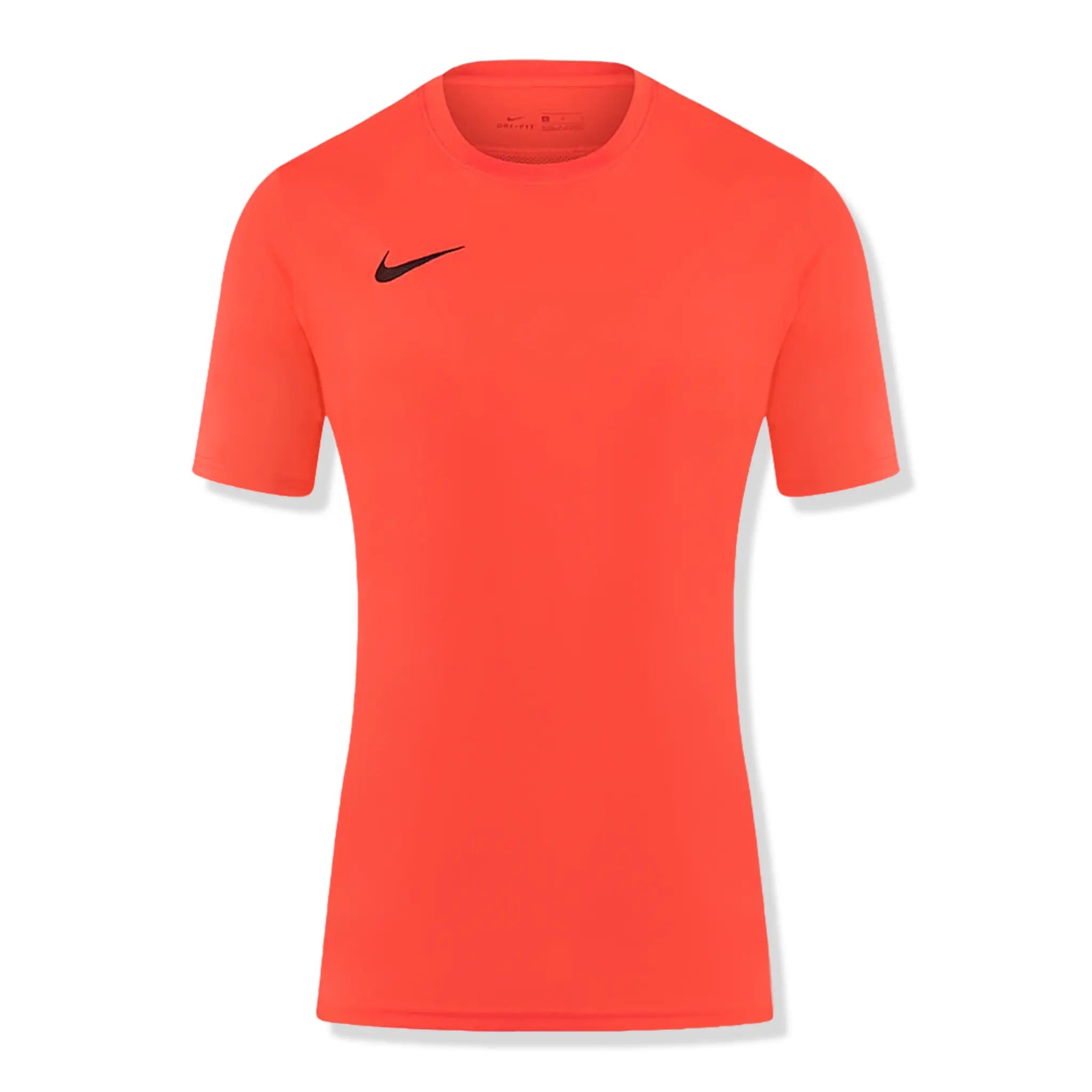 Nike Dri-FIT Park VII SS T-Shirt for Men - Moisture-Wicking, Breathable & Comfortable Workout Top in Bright Crimson/Black - Perfect for Running, Gym & Casual Wear