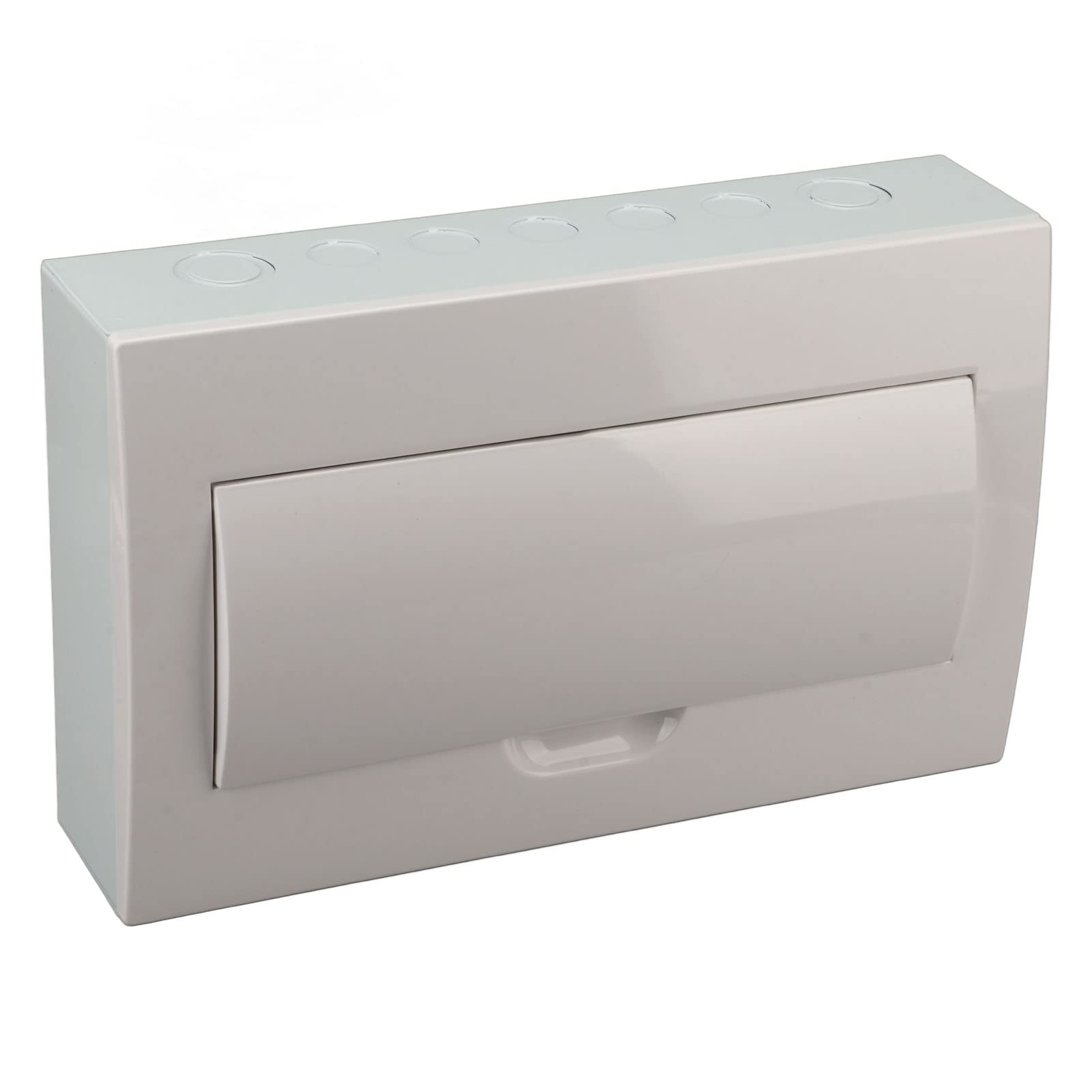 DIN Rail Mount Electrical Distribution Junction Box - Waterproof & Durable Circuit Breaker Enclosure with PC Cover for Workshop & Industrial Use
