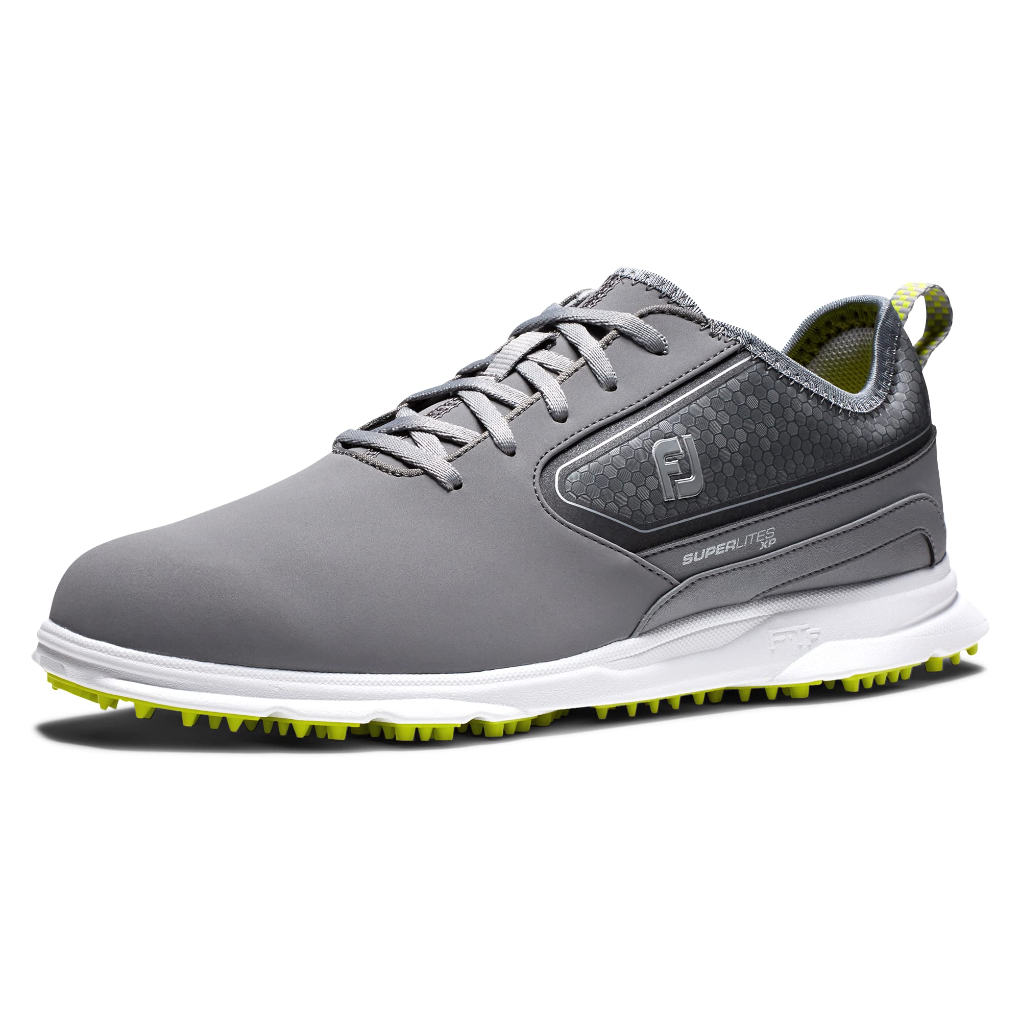 FootJoy Men's Superlites Xp Golf Shoes - Lightweight & Waterproof Spiked Golf Footwear for Comfortable Walking & Swinging on the Course | Perfect for Professional & Amateur Golfers in All Weather Conditions