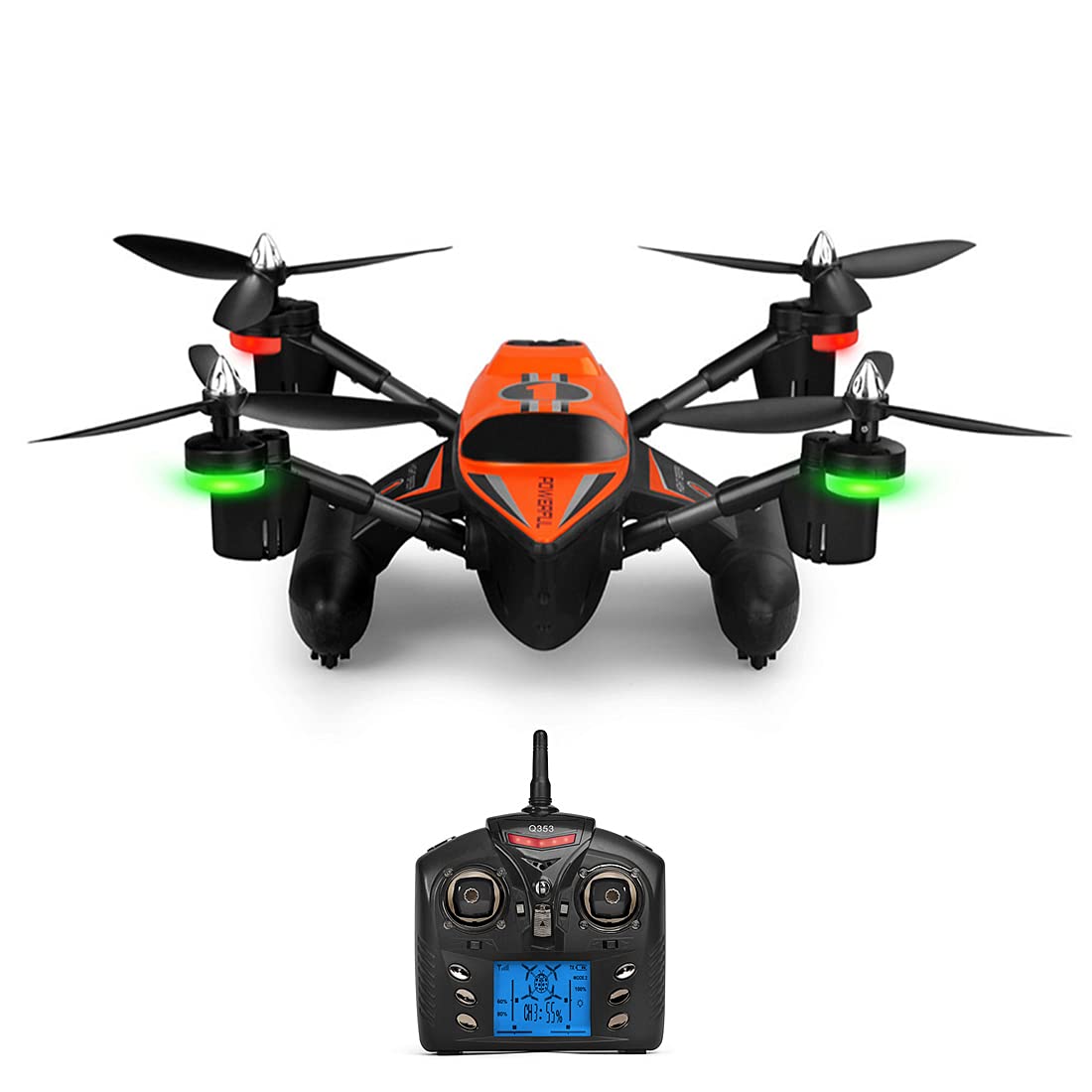 XIAOKEKE Remote Control Drone - Sea/Land/Air Amphibious Quadcopter with One-Button Hover, Headless Mode & Auto Return | RC Model Airplane Toy with LED Lights for Kids Outdoor Play & STEM Learning