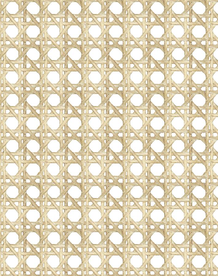Wallshoppe Sesame Faux Large Caning Wallpaper - Peel and Stick Removable Wallpaper for Living Room, Bedroom, and Home Decor