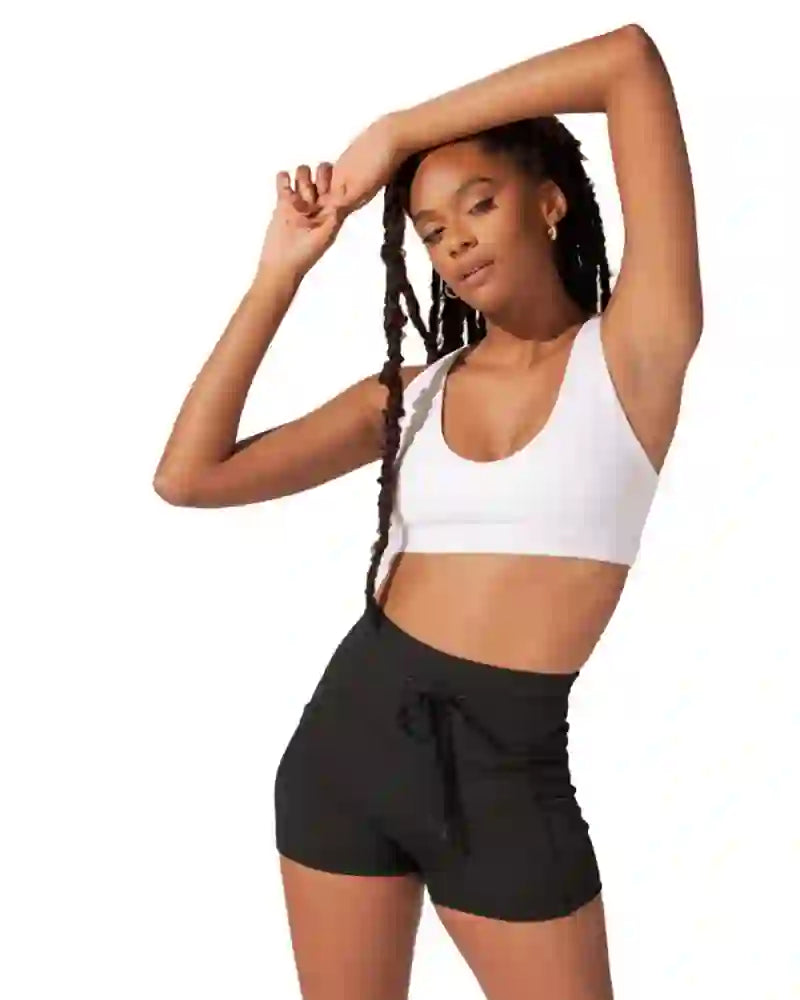Women's Cargo Booty Shorts - Black | High Waist Workout Gym Yoga Running Shorts for Women | Perfect for Fitness, Lounge & Casual Wear