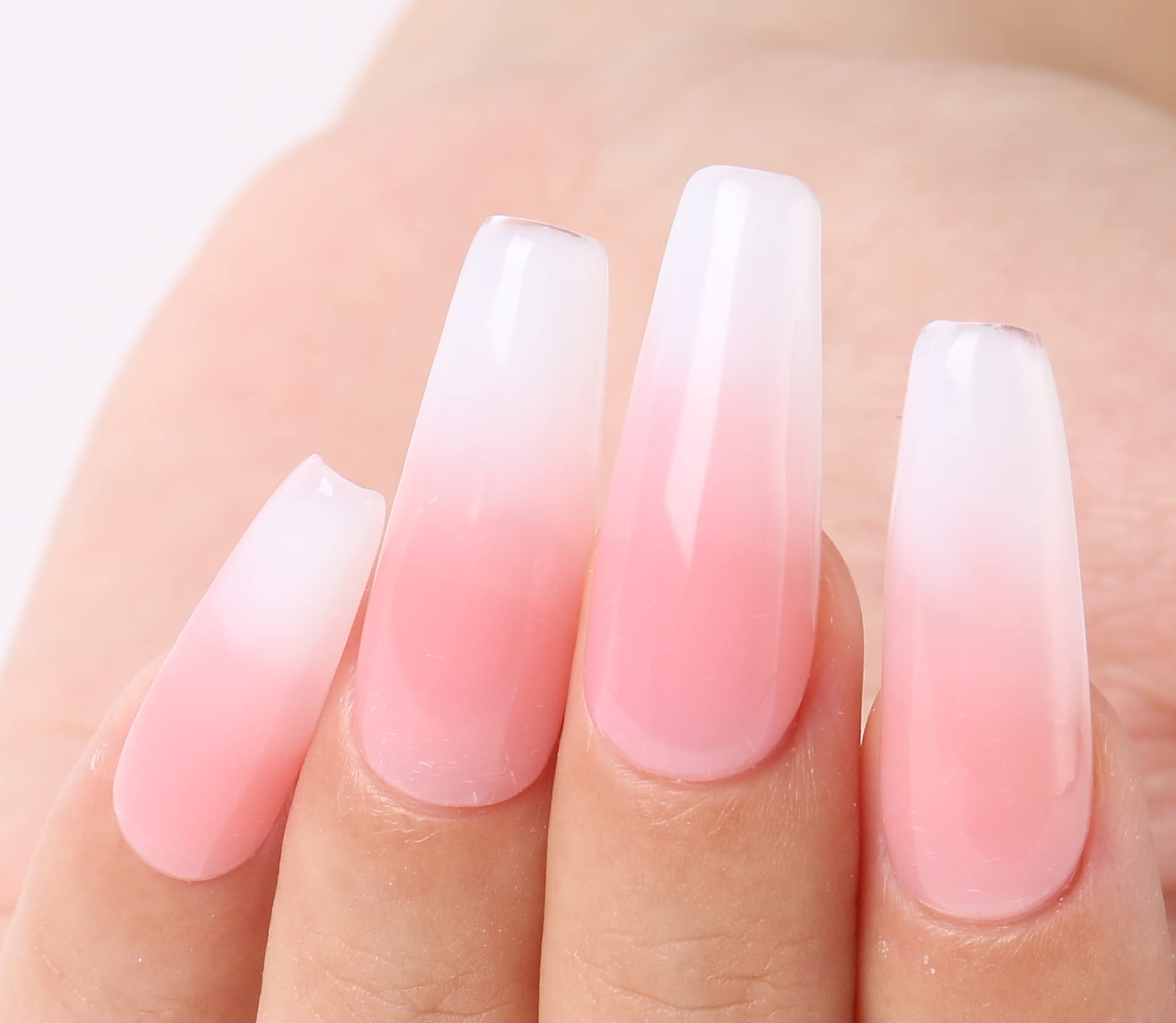 AIMEILI 30ml Soak Off UV LED Nail Extension Builder Gel - White False Nails for Salon & Home Manicure | Perfect for Nail Art, Extensions & DIY Gel Polish Application