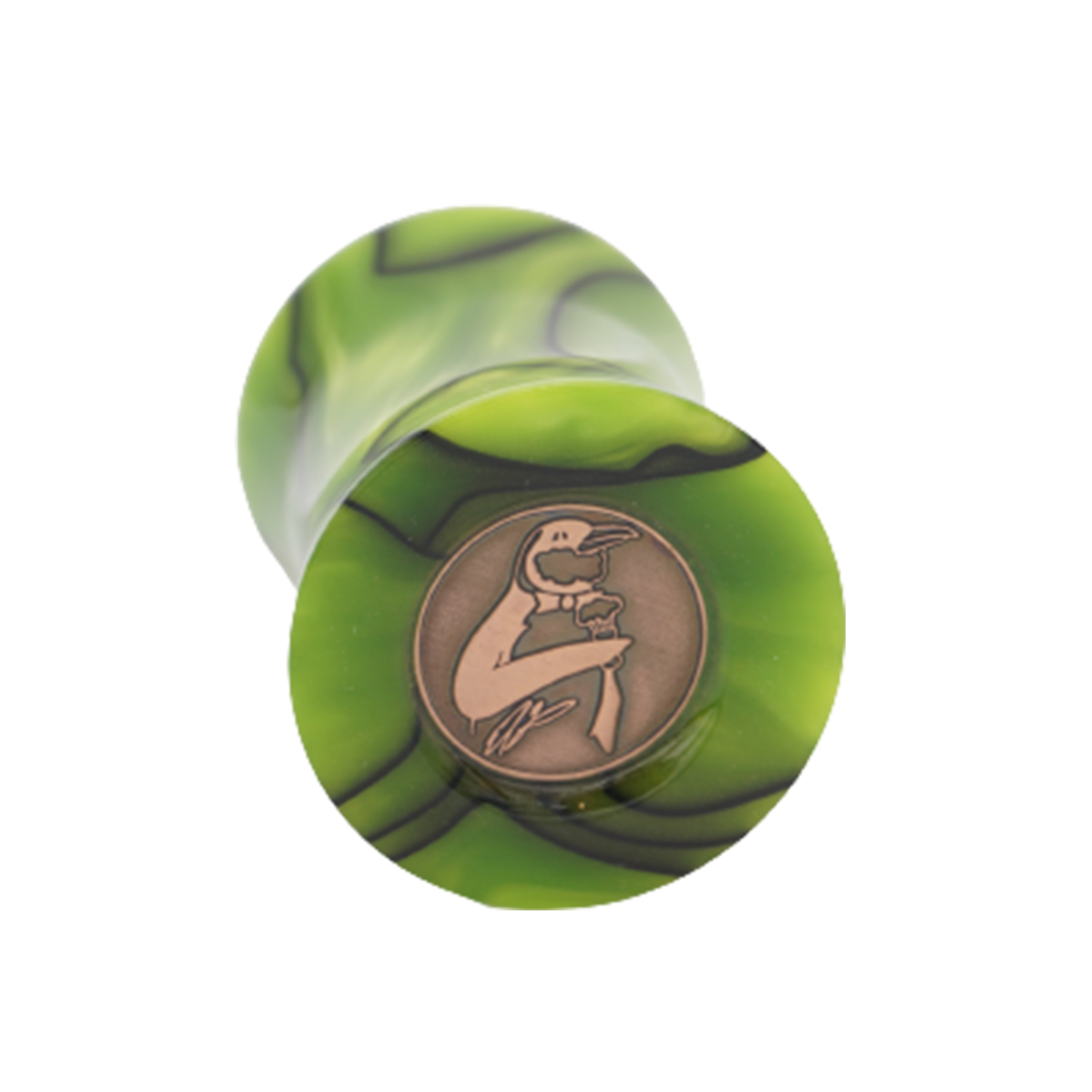 Premium Handmade Toxic Green Shaving Brush Handle - Fits 24mm & 26mm Knots - Perfect for Wet Shaving & Grooming Gifts for Men