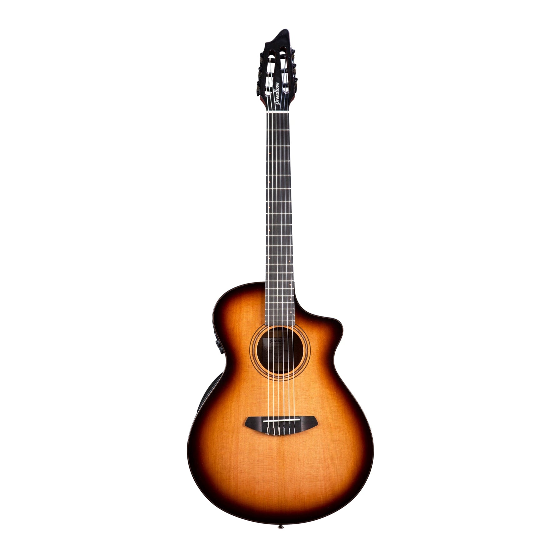 Breedlove Organic Solo Pro Concert CE Nylon String Acoustic-Electric Guitar - Edgeburst Finish | Perfect for Classical, Flamenco & Fingerstyle Performances