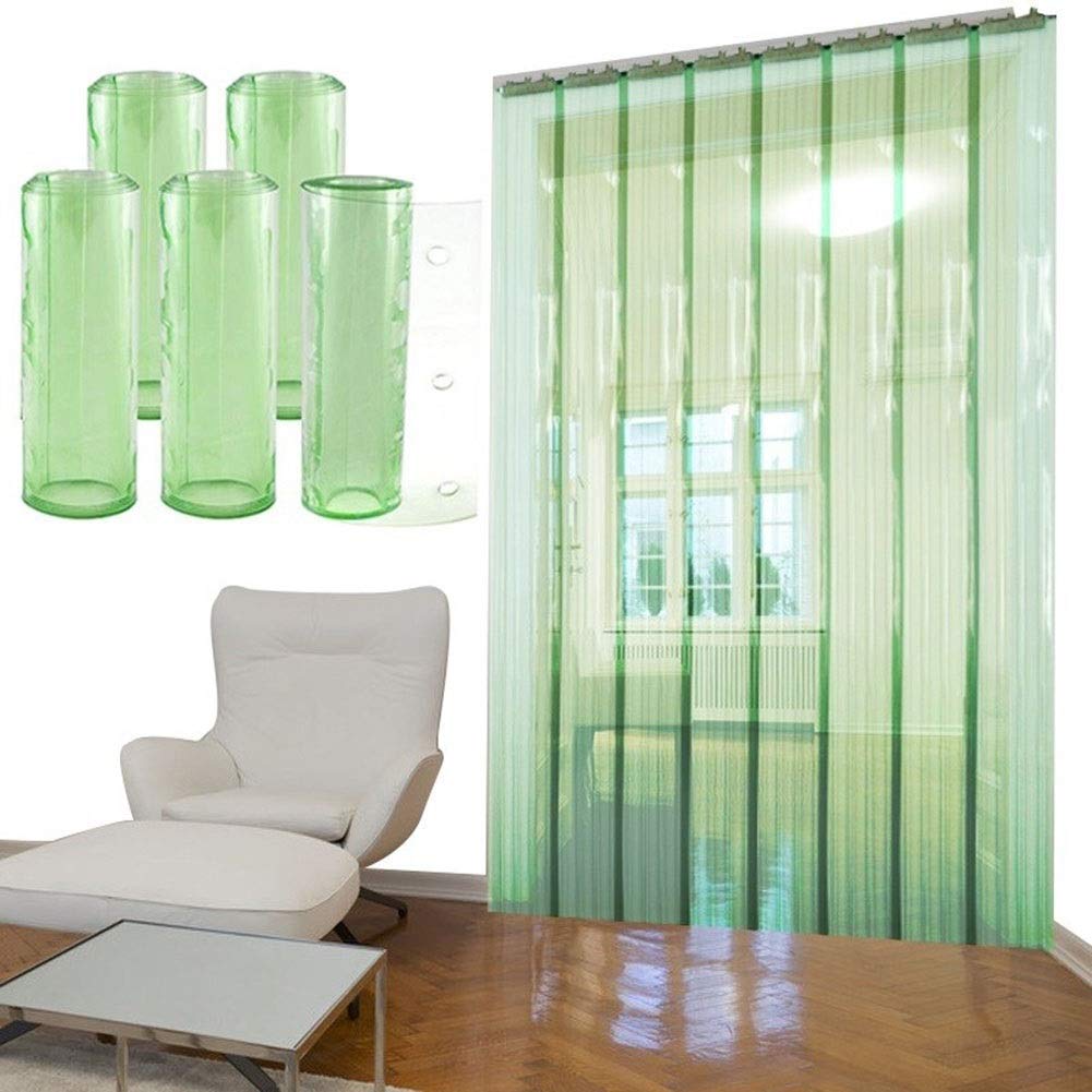 Thermal Insulated PVC Strip Door Curtain - Commercial Freezer Partition for Walk-In Refrigerators & Kitchen Cold Rooms | Hands-Free Entry, Transparent Vinyl Barrier | Perfect for Restaurants, Grocery Stores & Food Processing Facilities