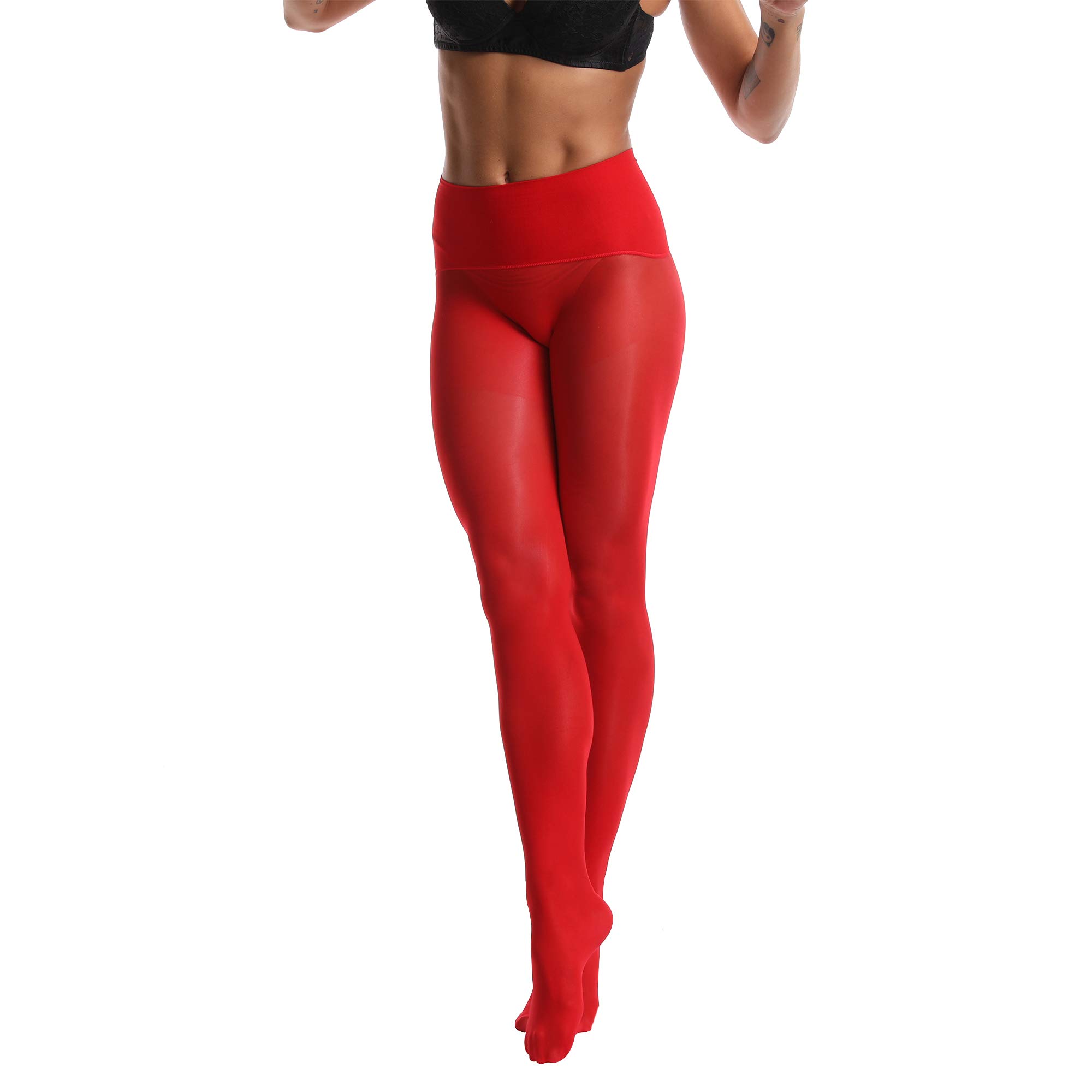 Frola Shiny Sheer Pantyhose for Women - 360° Seamless High Waist Tights with Smooth Finish | Perfect for Office, Parties & Everyday Wear