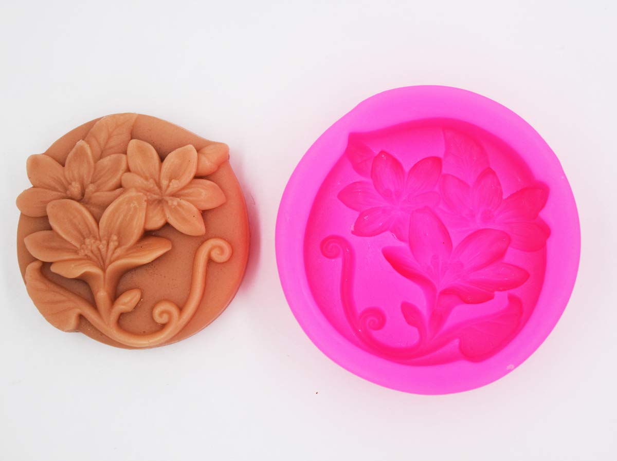 Premium Silicone Soap Molds for DIY Handmade Soap Making - Flowers 50002 Craft Art Mold for Bath Bombs, Candles & Resin Crafts - Perfect for Home Spa, Gift Making & Craft Projects