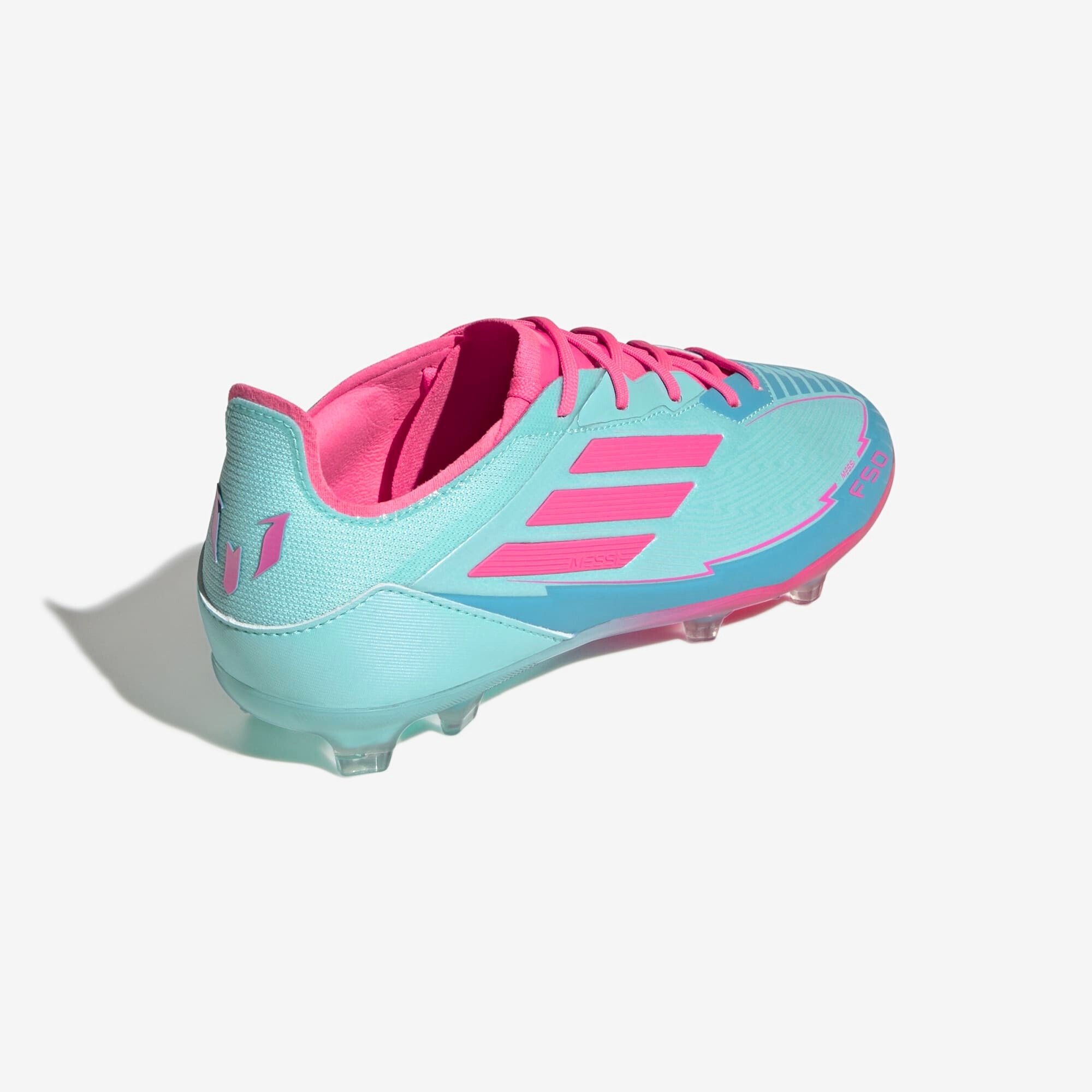 adidas Jr. F50 Elite Messi Youth Soccer Cleats - Lightweight Football Shoes for Kids with Enhanced Grip & Speed - Perfect for Training, Matches & Outdoor Play on Grass Fields